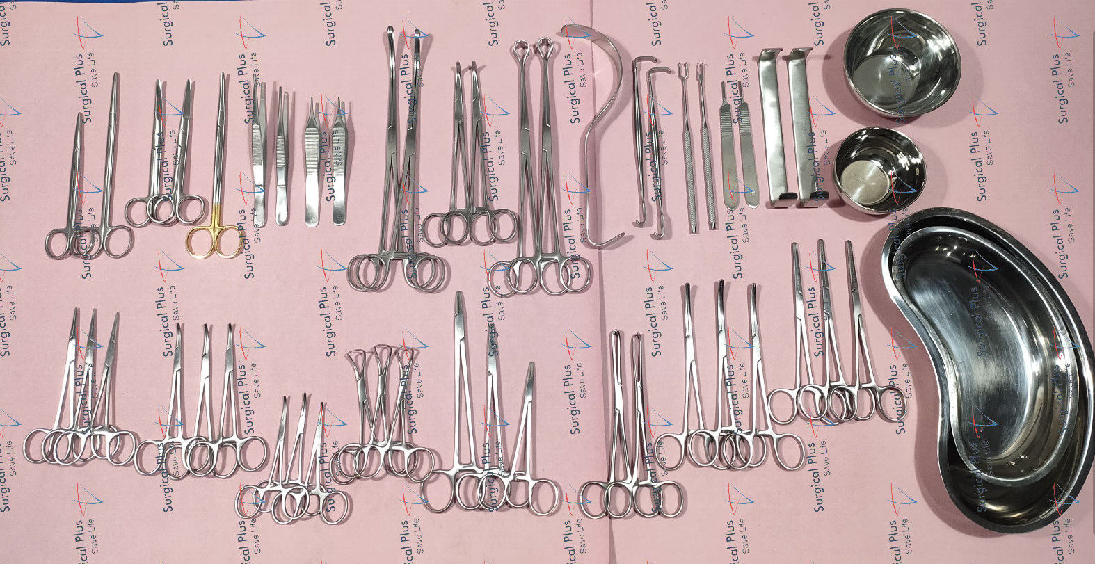 50Pcs General Surgery Basic Laparotomy Surgical Instruments Set