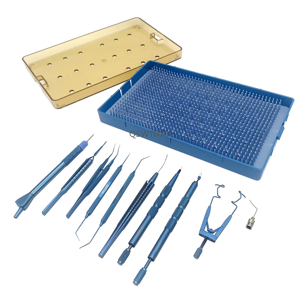 Micro Coaxial Set Diamond Knife Capsulorhexis Forceps Ophthalmic Instruments