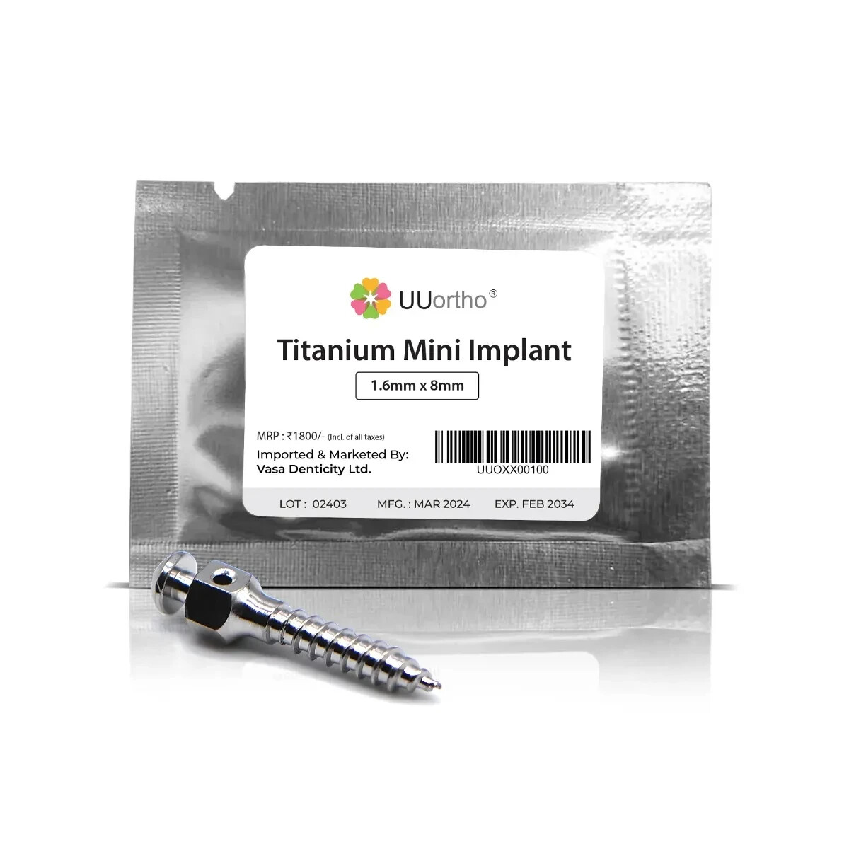 UU Ortho Titanium Mini Implant Free Shipping Worldwide