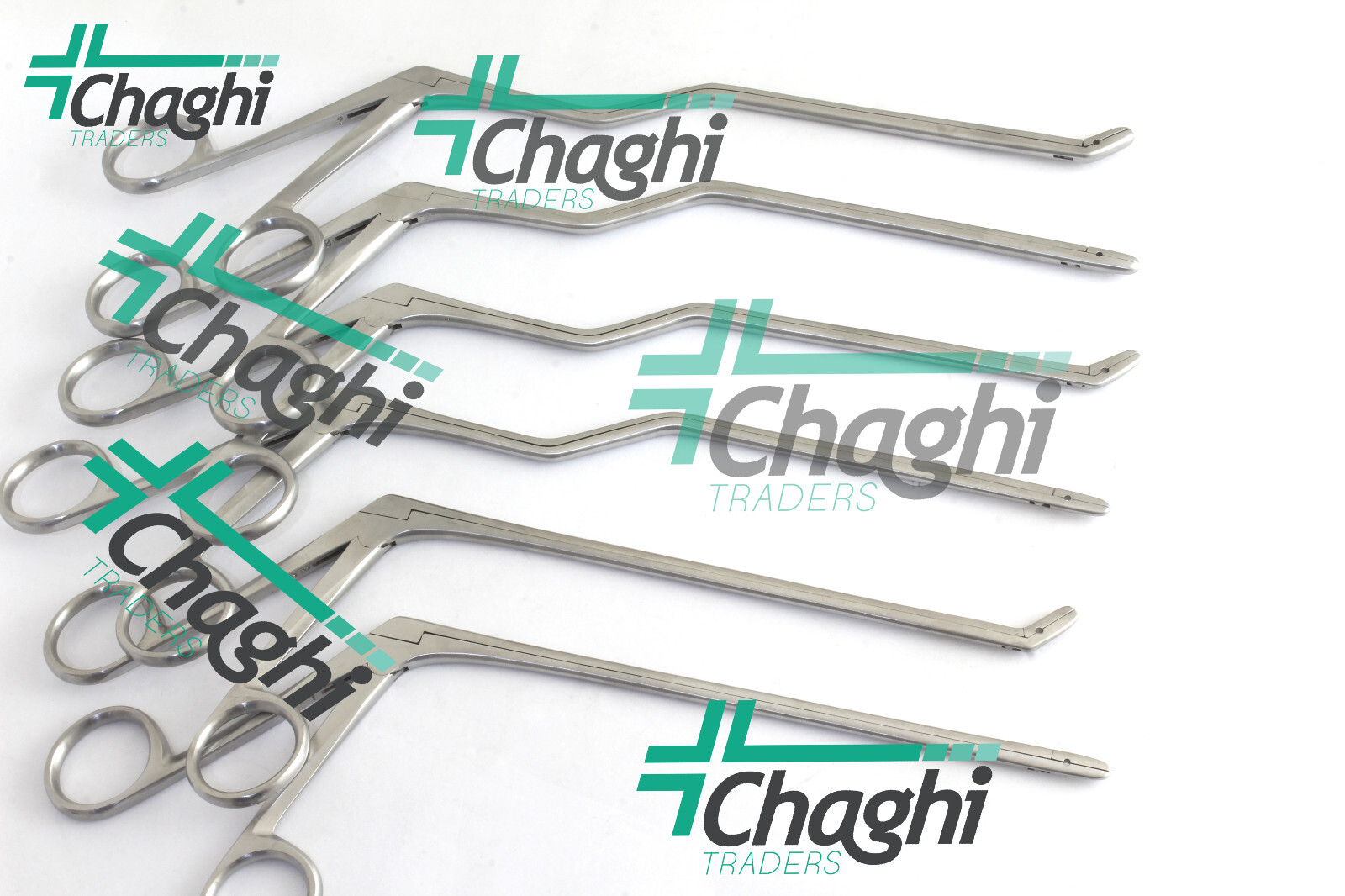 Rongeur Bayonet Disc Cushing Forceps Straight Up 2,4 mm 6 PCs Set By CHaghi Trad