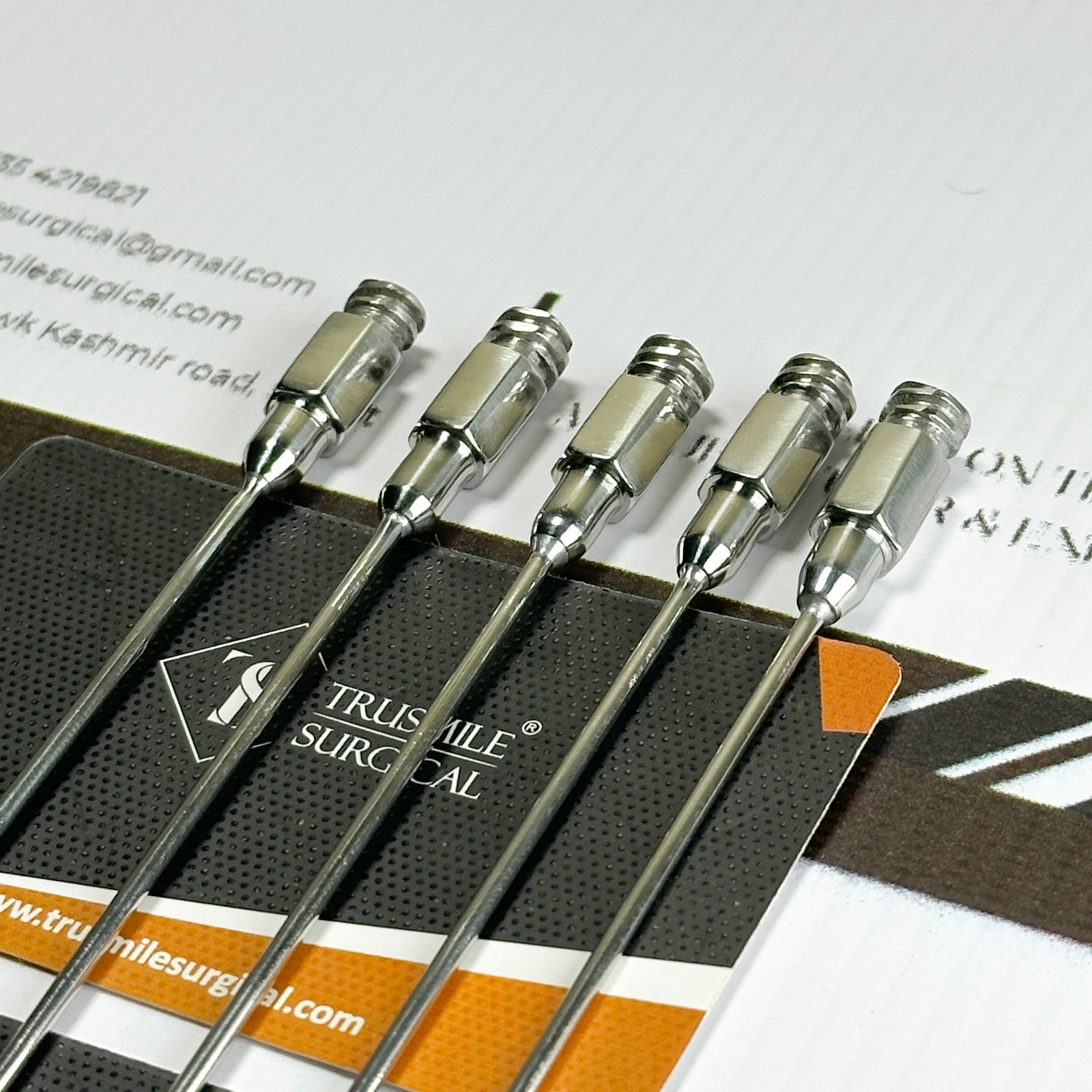 Fat Injecting Micro Cannulas Set – Straight, 0.7mm / 0.9mm / 1.2mm, 9.5cm Length