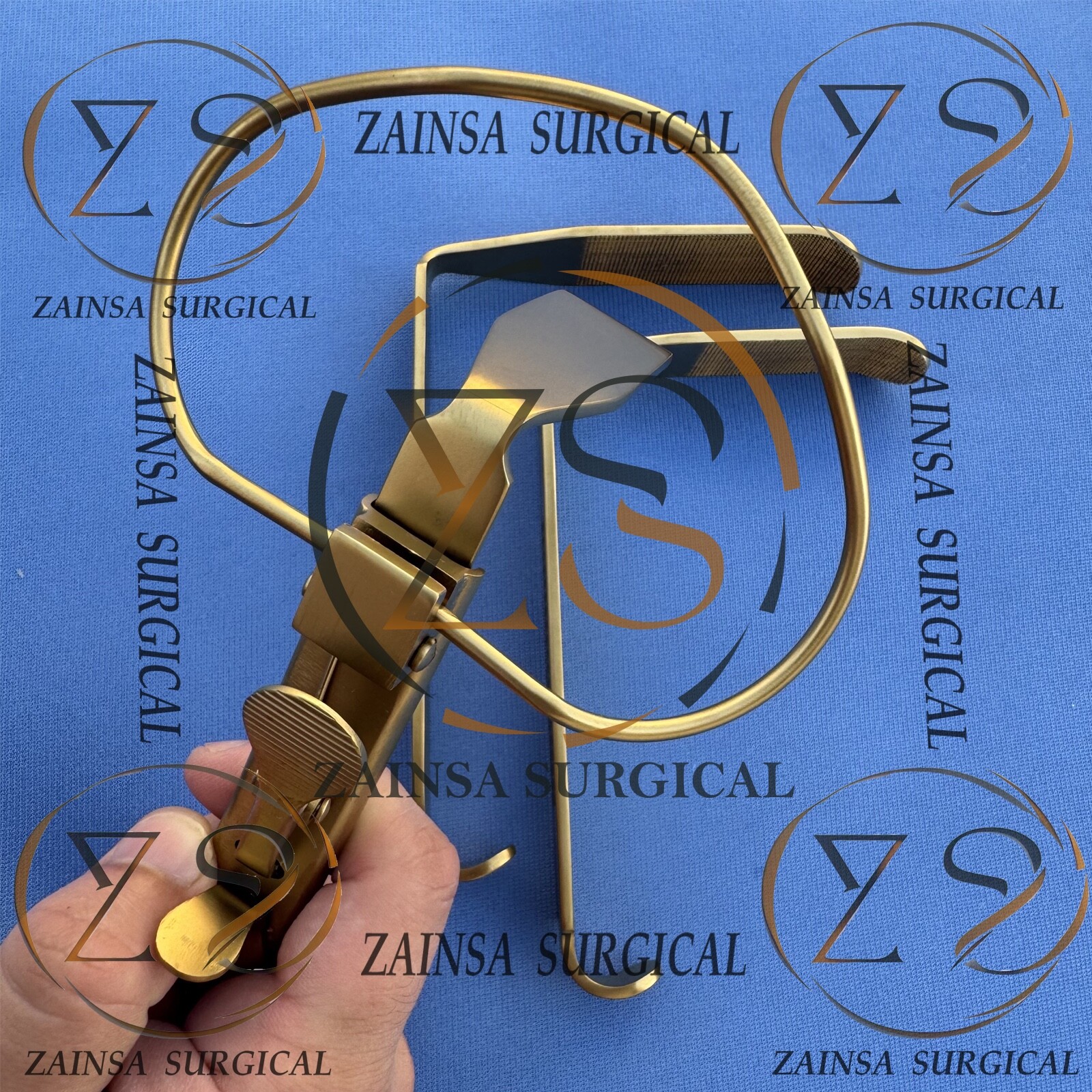 McIVOR Mouth Gag Set with Blades #1 – 2 – 3 Dental ENT Surgery Instruments