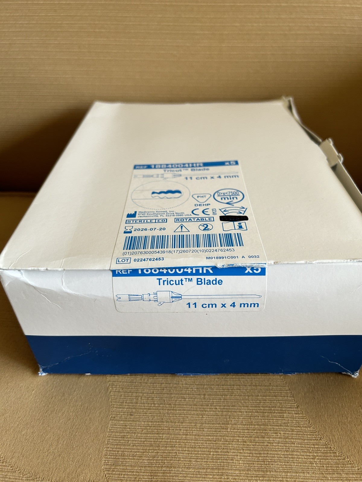 Medtronic Xomed Lot Of 5 11cm X 4mm Blade New Date: 2026-07