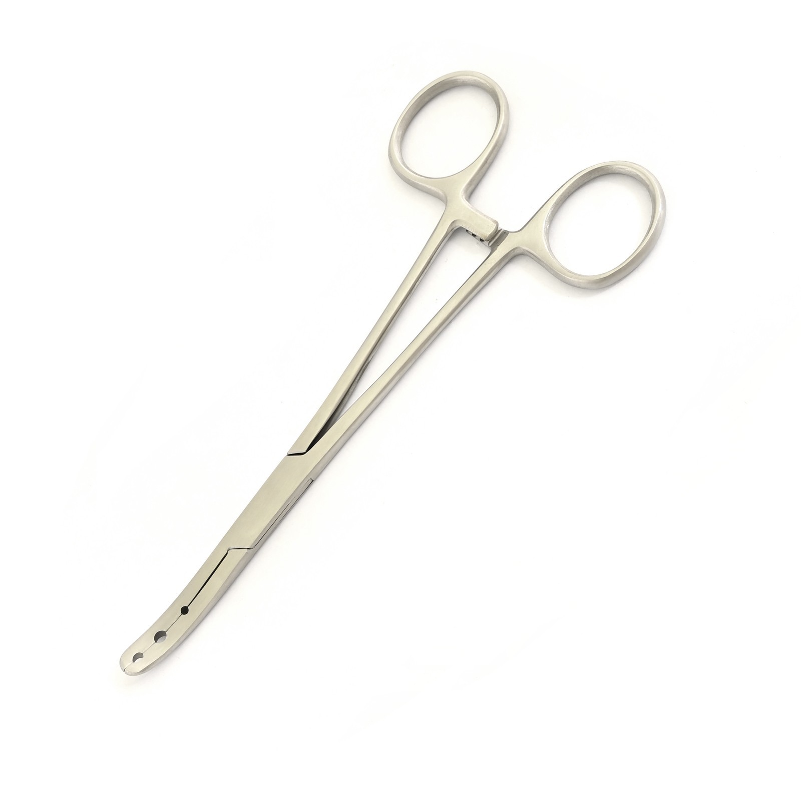 1 Pc Of Arterial fixation forceps 6.5” with 3 Holes Curved Surgical DS-2289