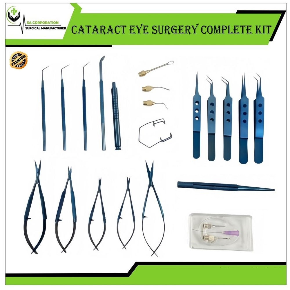 Cataract Surgical Complete Kit Reusable German Cataract Eye Surgery Instruments