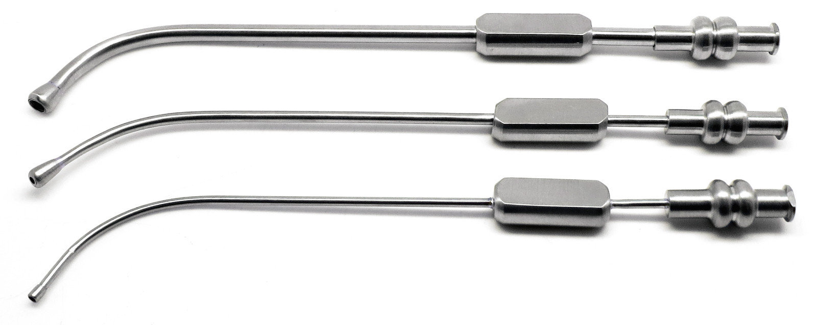 Dental Sinus Cannula Suction Tubes 2.5mm, 3mm, 4mm Surgical Instrument Set of 3