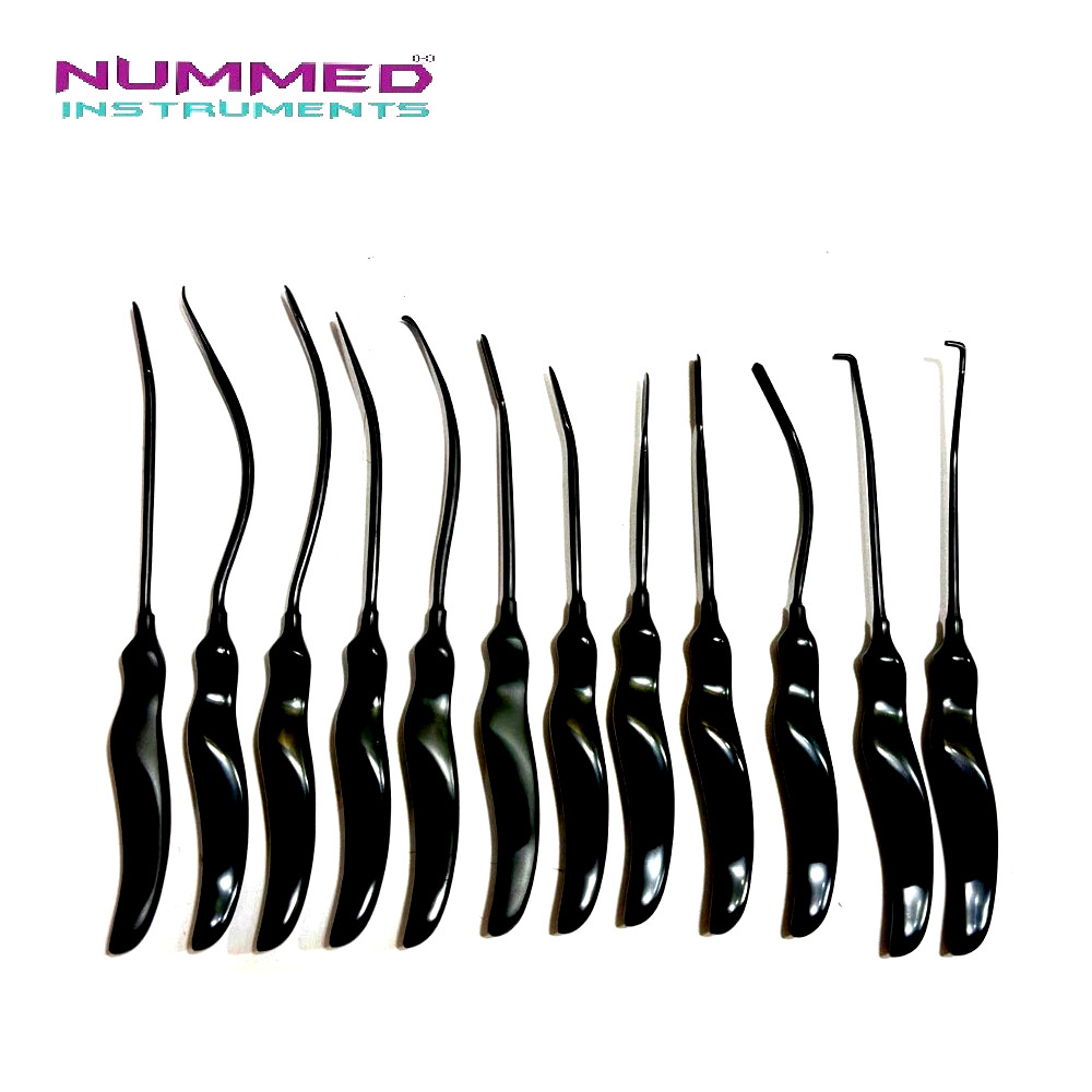 Plastic Surgery Brow Lift & Face Lift Instruments Scalp Elevators Set of 12 Pcs