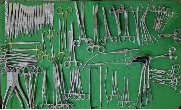 Major Cardiovascular Thoractomy Vascular 106 pcs Set Open Heart Instruments