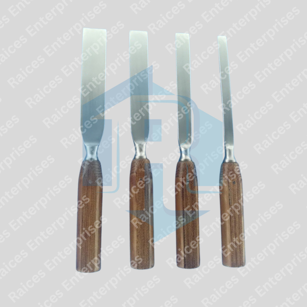 Capener Osteotome Chisel Fiber Handle 4 PCs Set Orthopedic Instruments