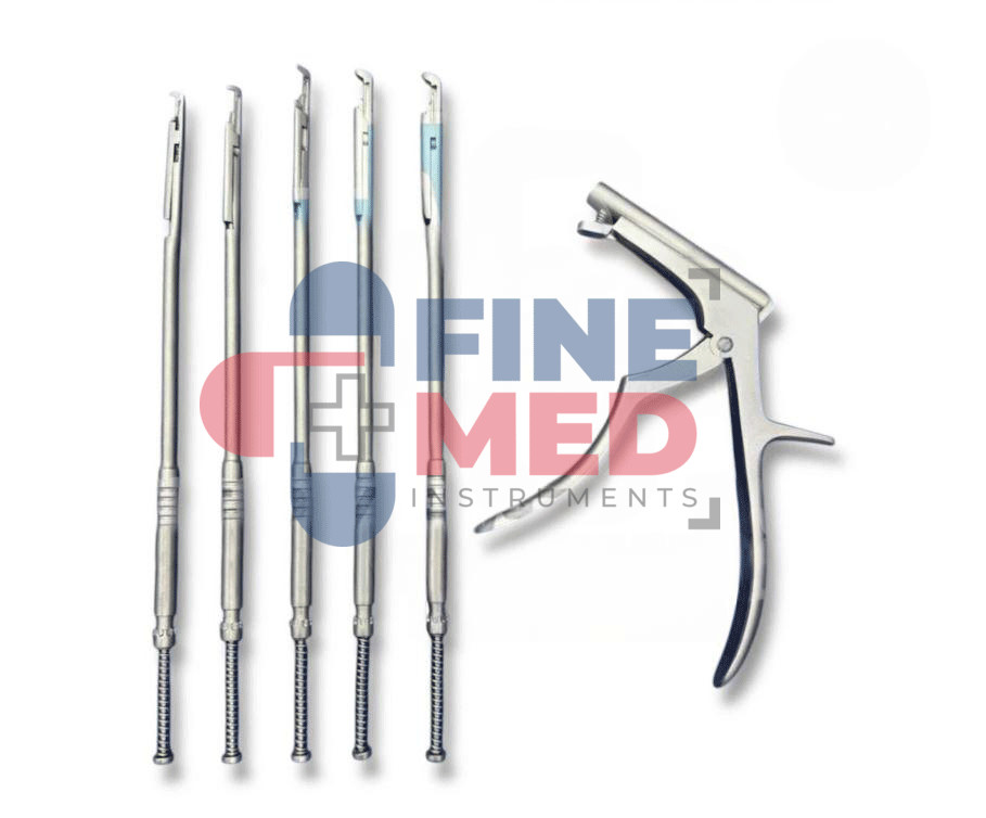 Interlaminar Kerrison Rotating Rongeur Set Spine Surgery Orthopedic Instruments