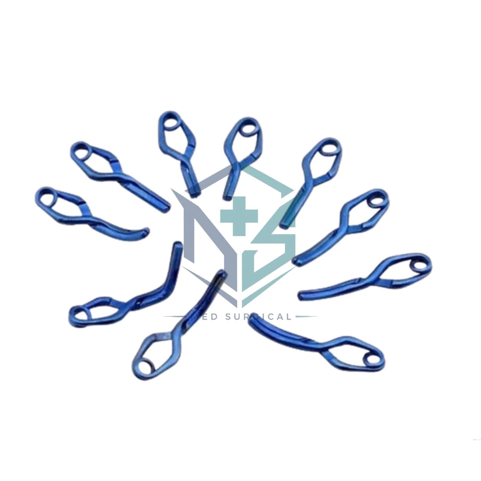 Aneurysm Clips Neurosurgery 10 Pcs Set In Titanium Premium Quality