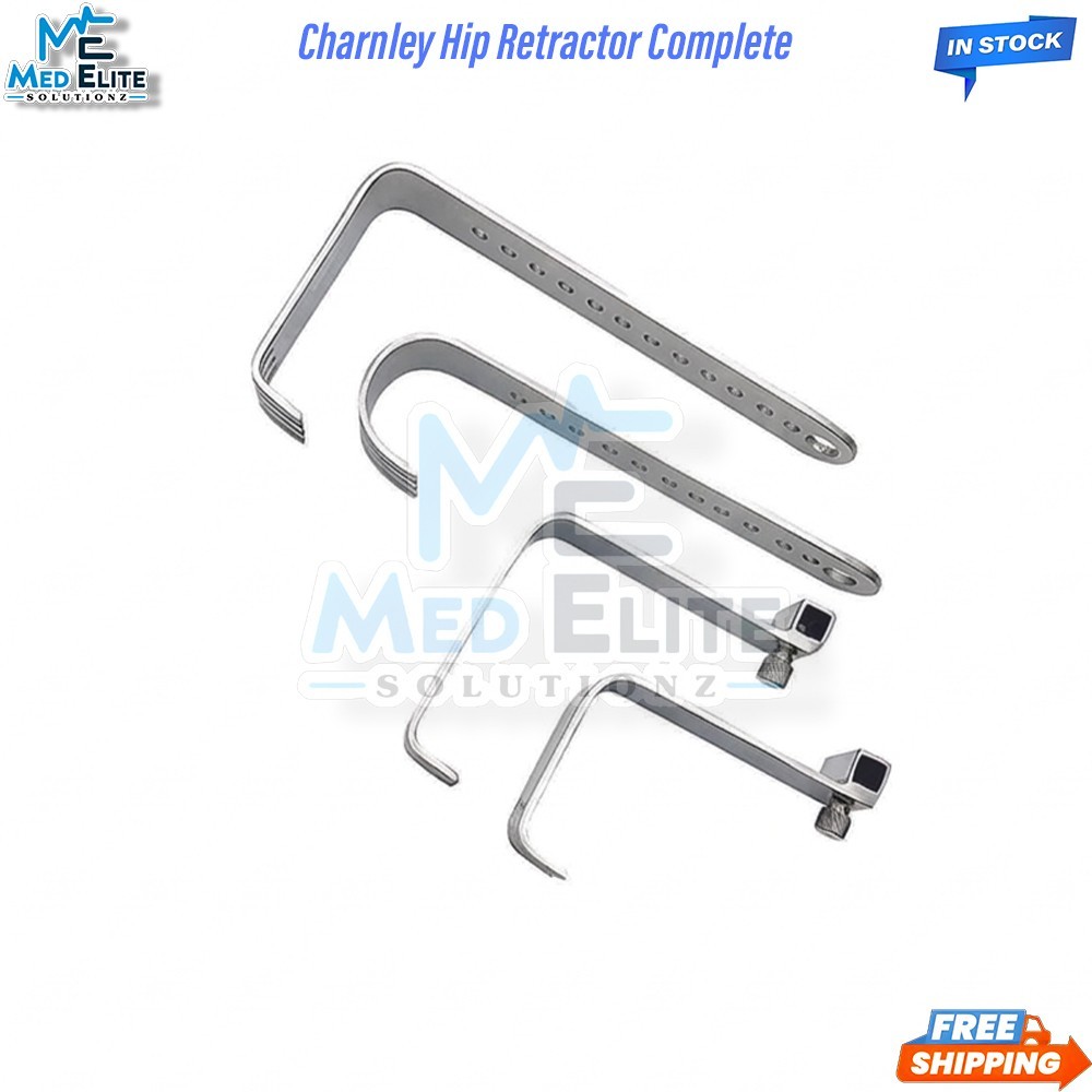 Charnley Hip Retractor Complete with 4 Blades, Weight & Chain Orthopedic