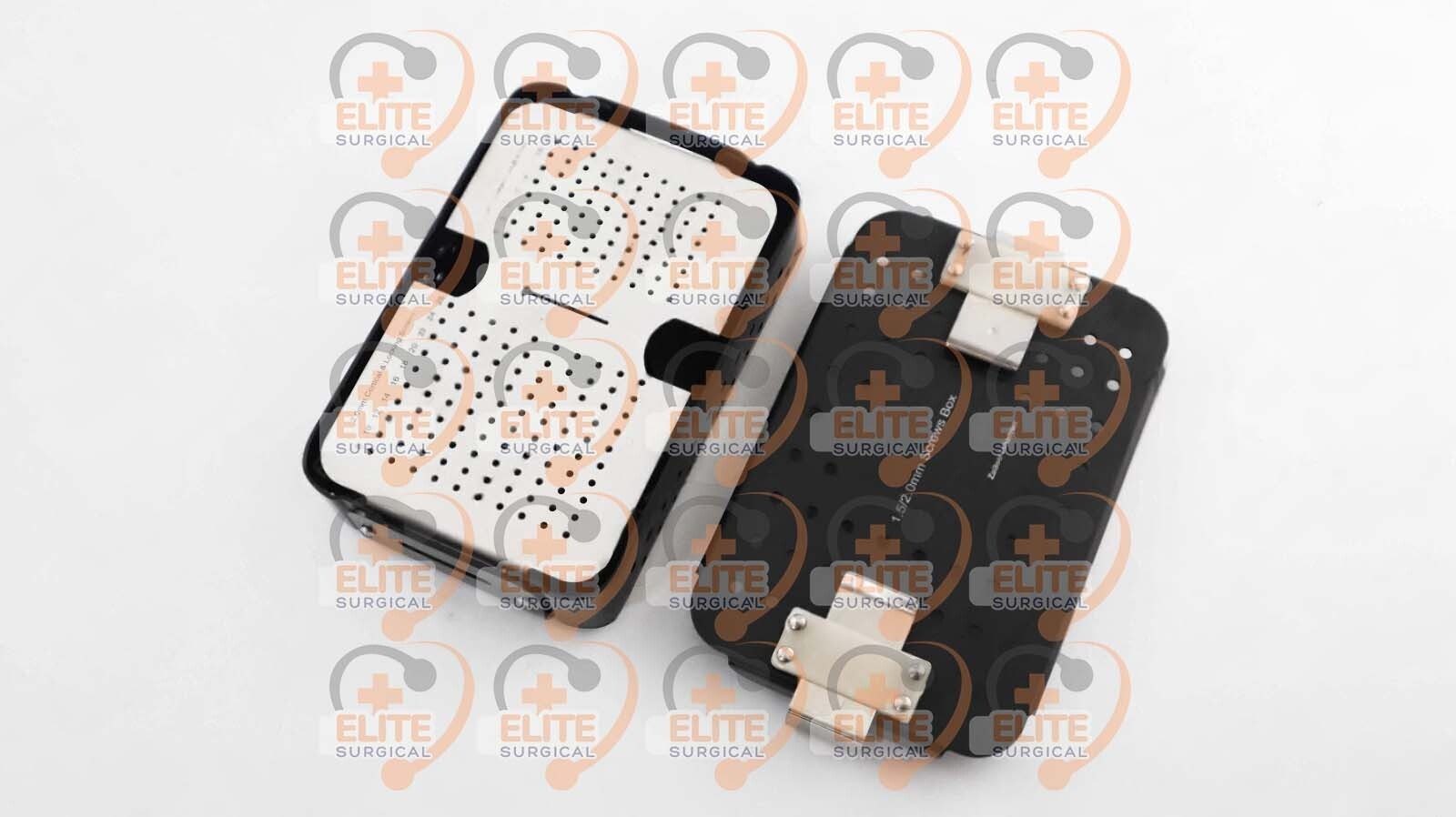 1.5mm, 2.0mm Cortical & Locking Screws Box, Rack, Sterilization Case Almunium