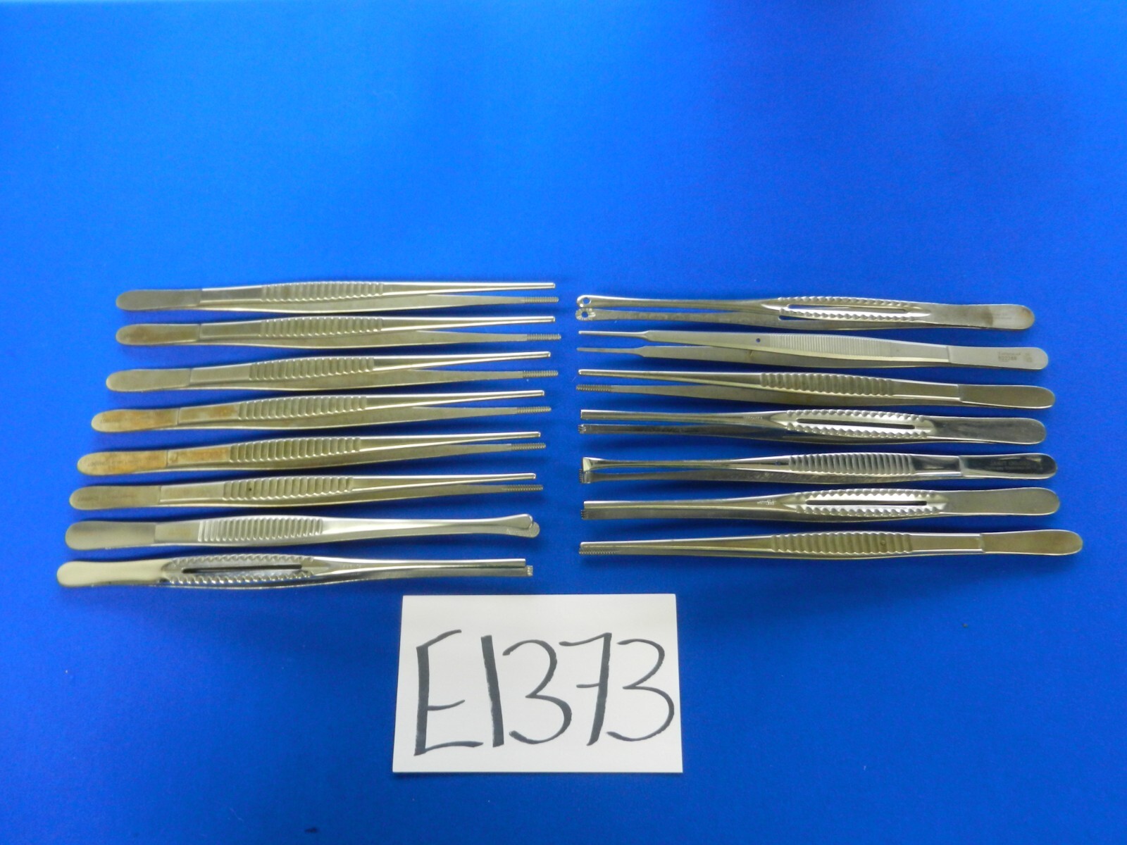 E1373 V. Mueller Codman Aesculap Lot of 15 Forceps 22.5cm Overall Length
