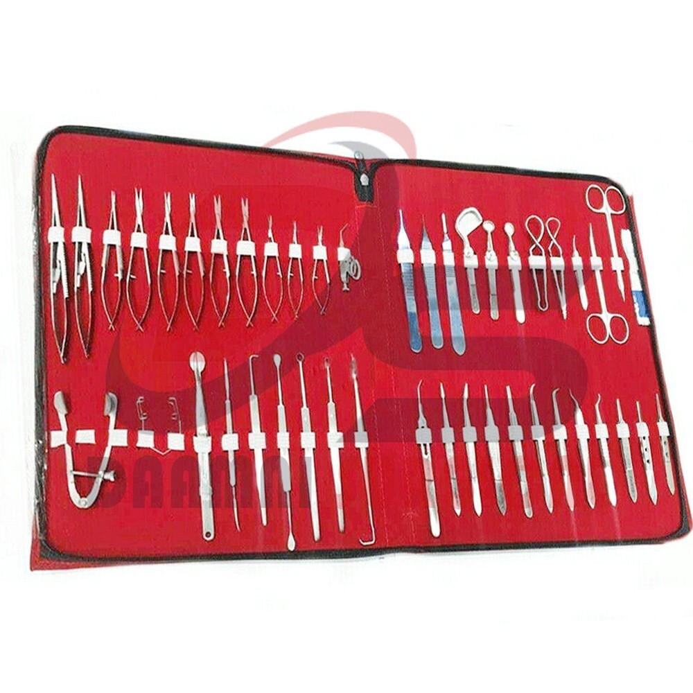 Ophthalmic Eye Micro Surgery 46Pcs Surgical Instruments Set Complete Surgery Kit