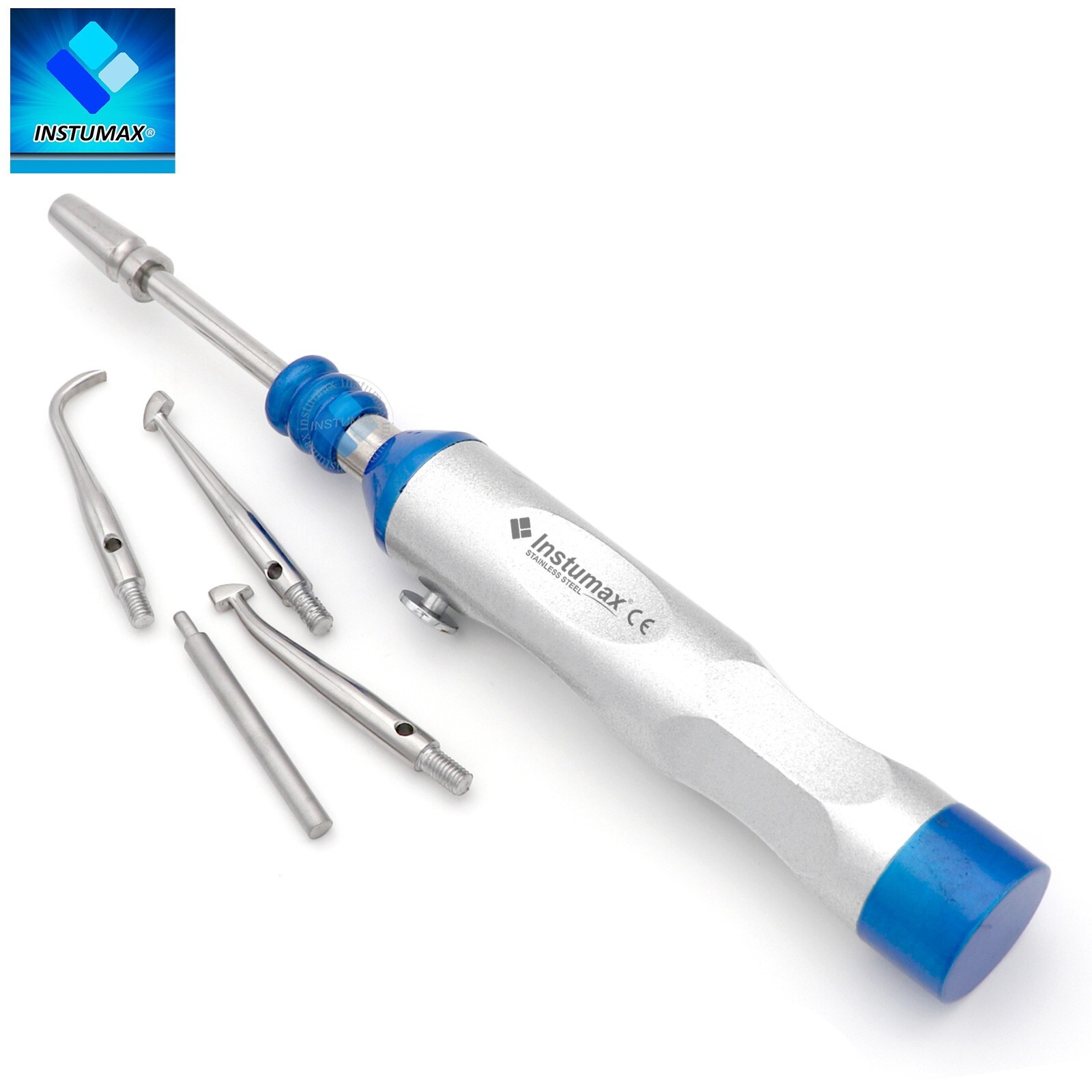 Premium Dental Automatic Crown Remover Gun Surgical Dentists With 4 Attachments