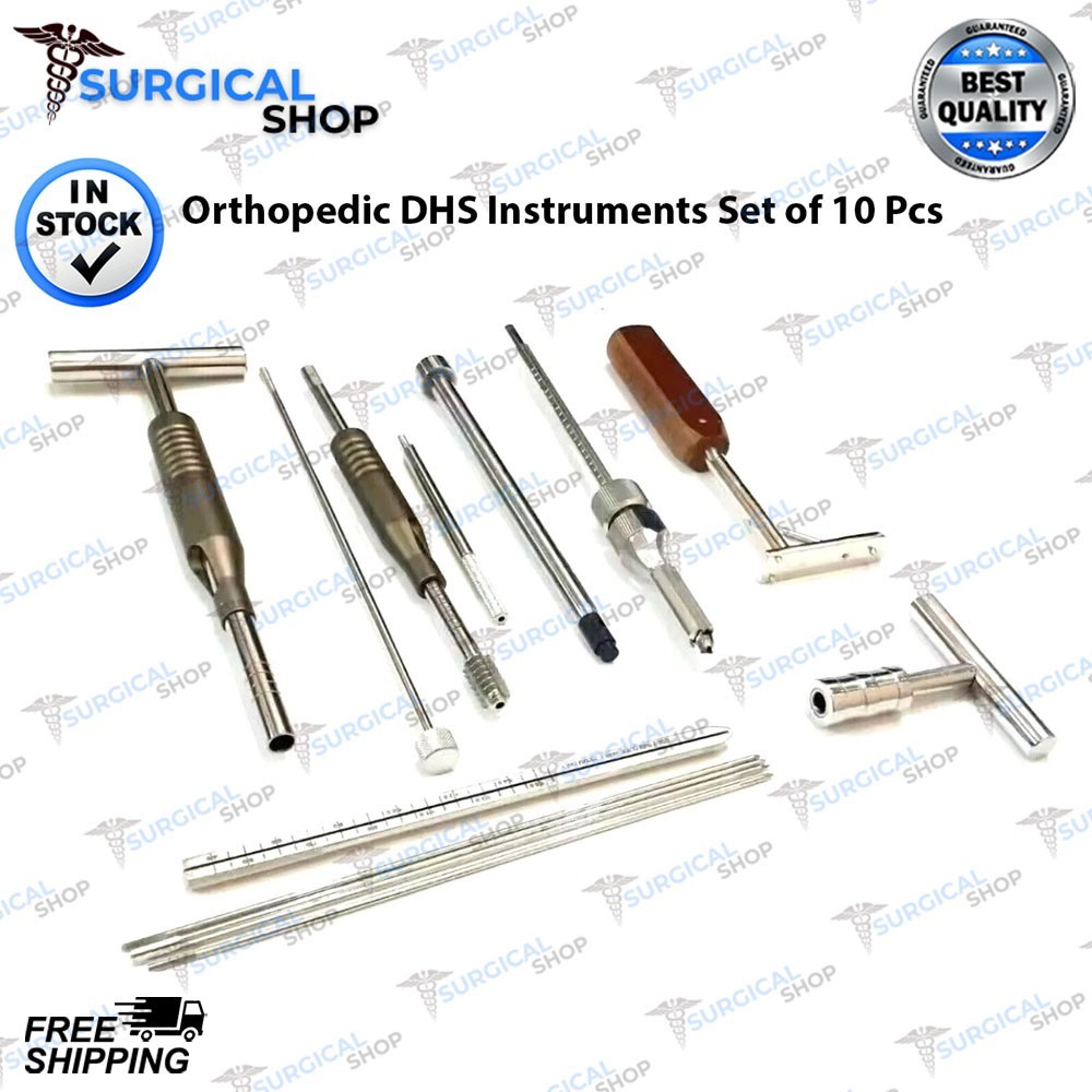 Orthopedic DHS Instruments set of 10 Pcs Surgical Instruments