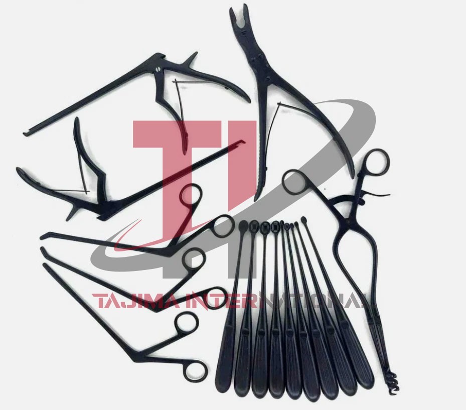 Basic Laminectomy Black Coated Surgical Orthopedics Instruments 16 PCS Set A+