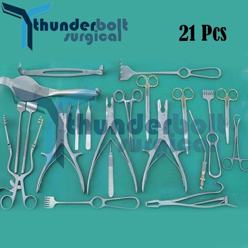 Basic Major Orthopedic surgical Instruments Set Of 21 Pcs