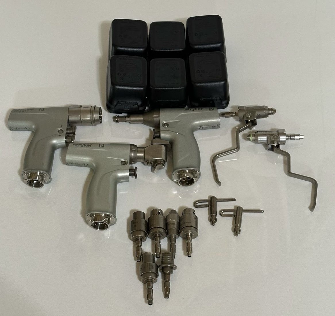Stryker System 9 Drill Cordless Set (3P. Drills & 8Attatchs) Batteries Available