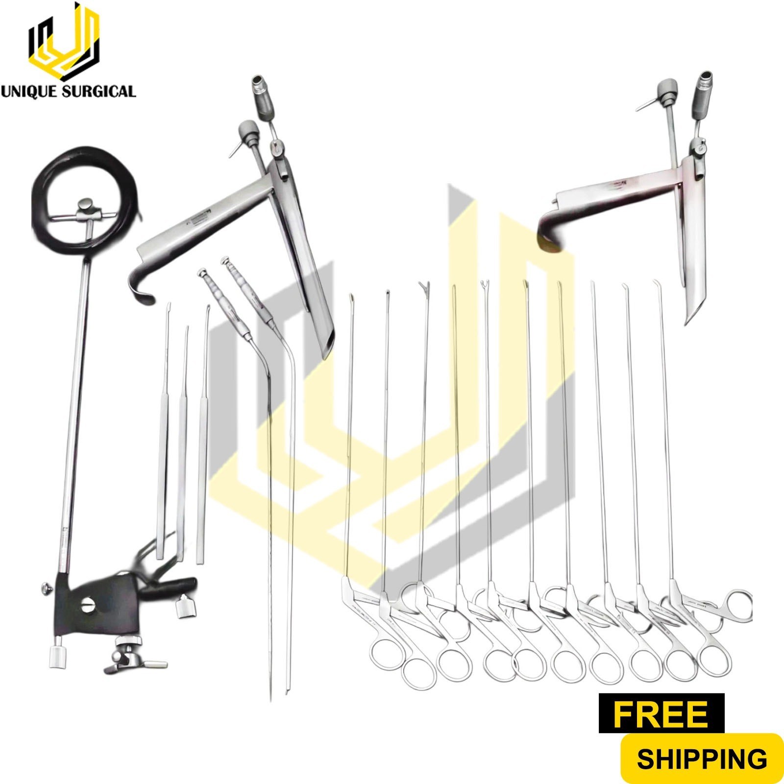 Pedestal Laryngoscope Set Micro Laryngeal Surgery ENT Endoscopic Instruments