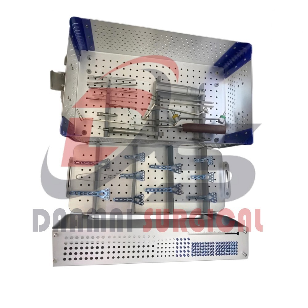 2.4mm Distal Radius Orthopedic Instruments Set Sterlization Box Screws & Plates
