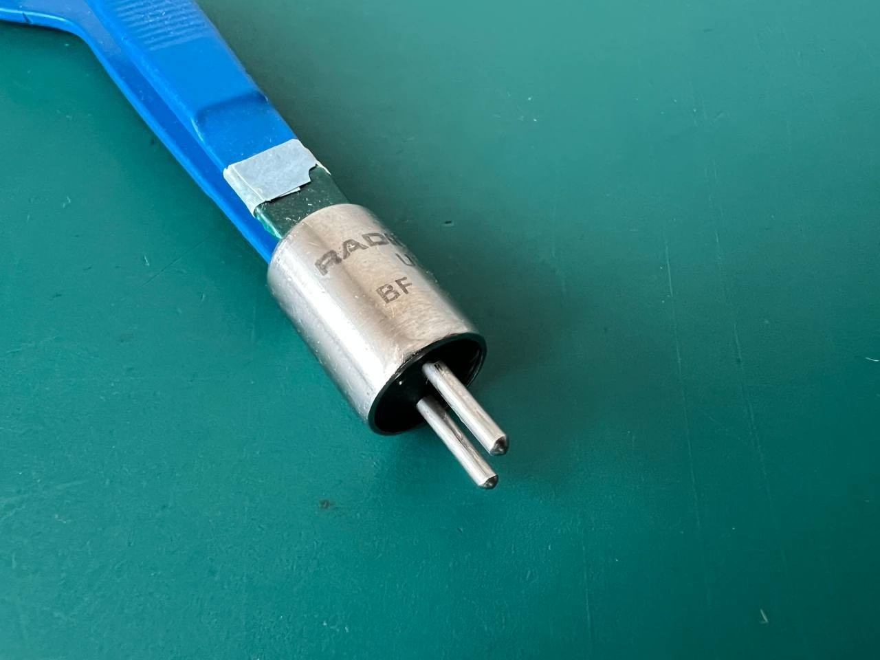 Radionics BF KSC Bayonet Bipolar Forceps, Insulated