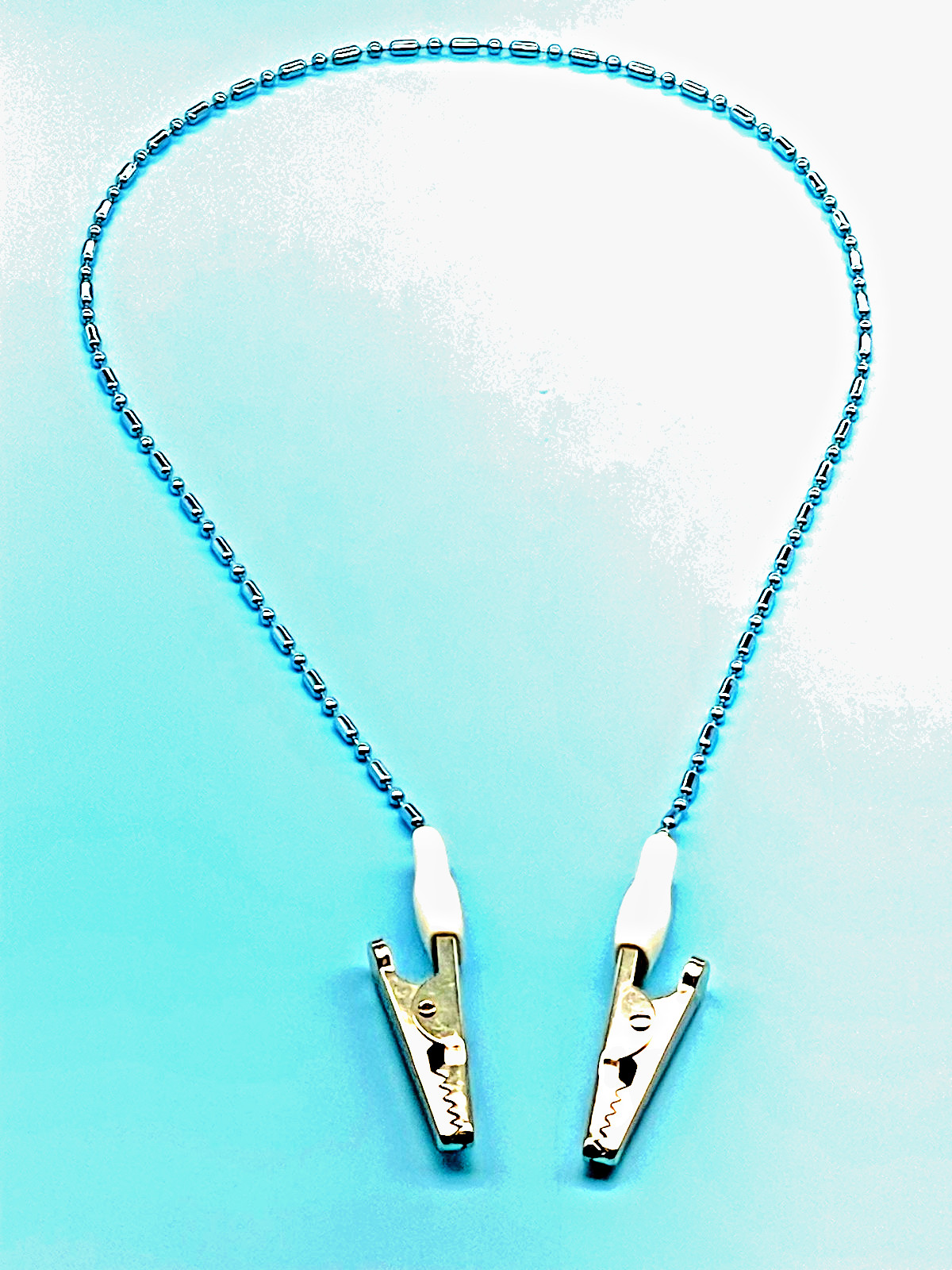 Set of 3 Chain Napkin Bib Holders, Color: Blue