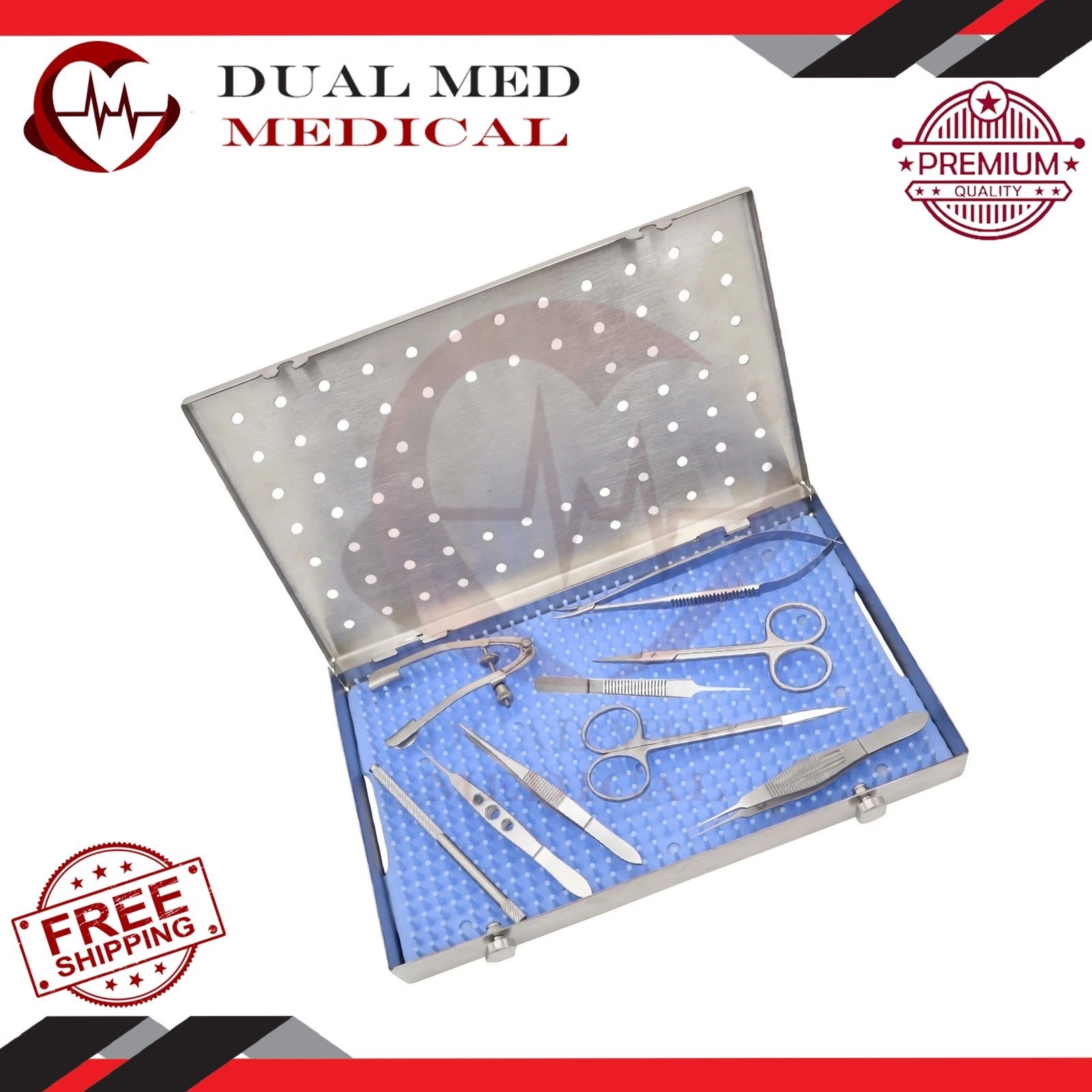 10 Pcs Pterygium Ophthalmic Kit for Eye Surgery Ophthalmic Surgical Instruments