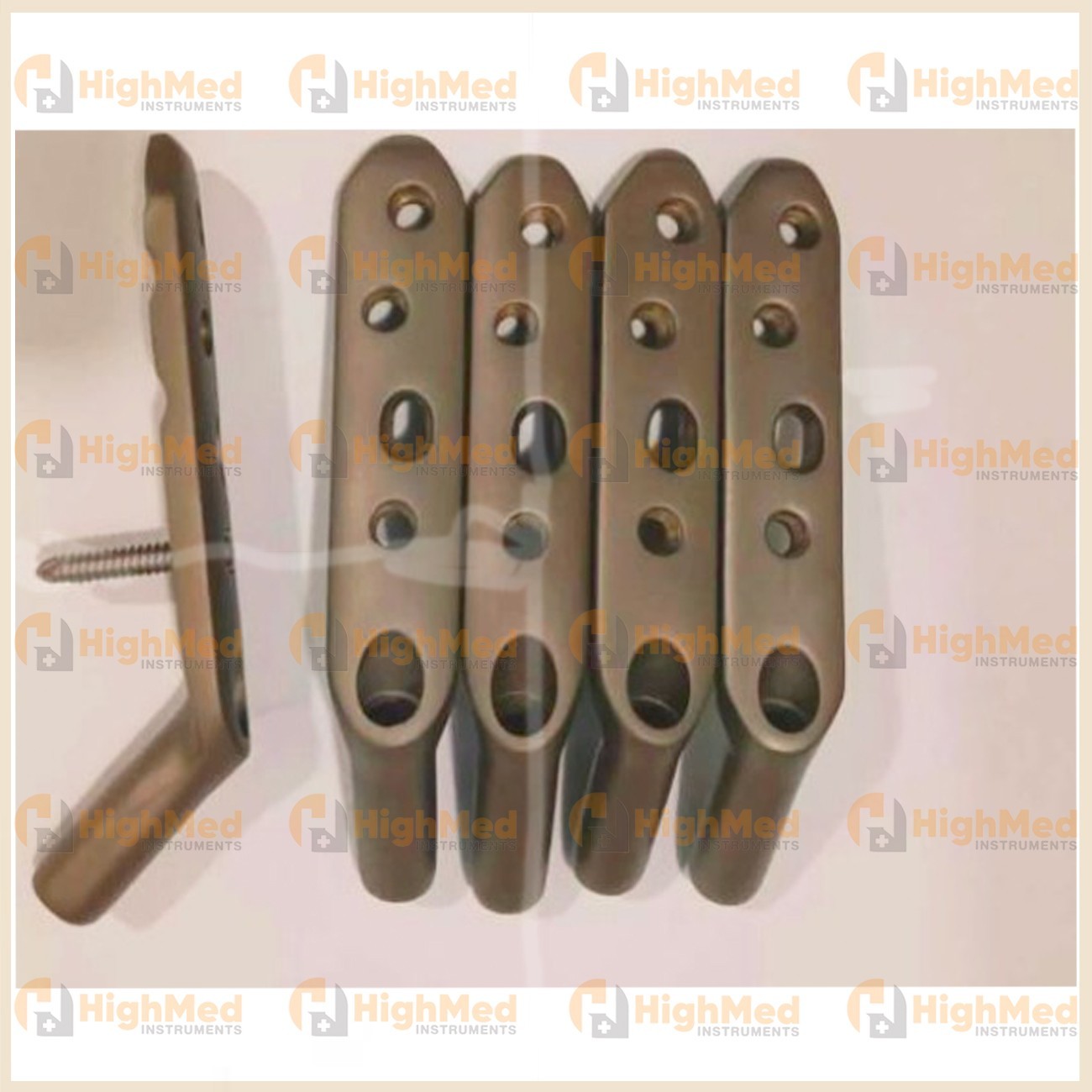 DHS 135° DCP Hole Plate – Set of 10pcs Veterinary Instrument SS,