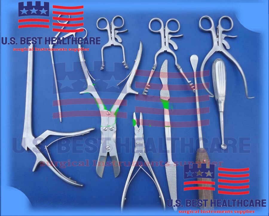 Laminectomy Spine Surgical Instrument Set Orthopedic Surgery Stainless Steel