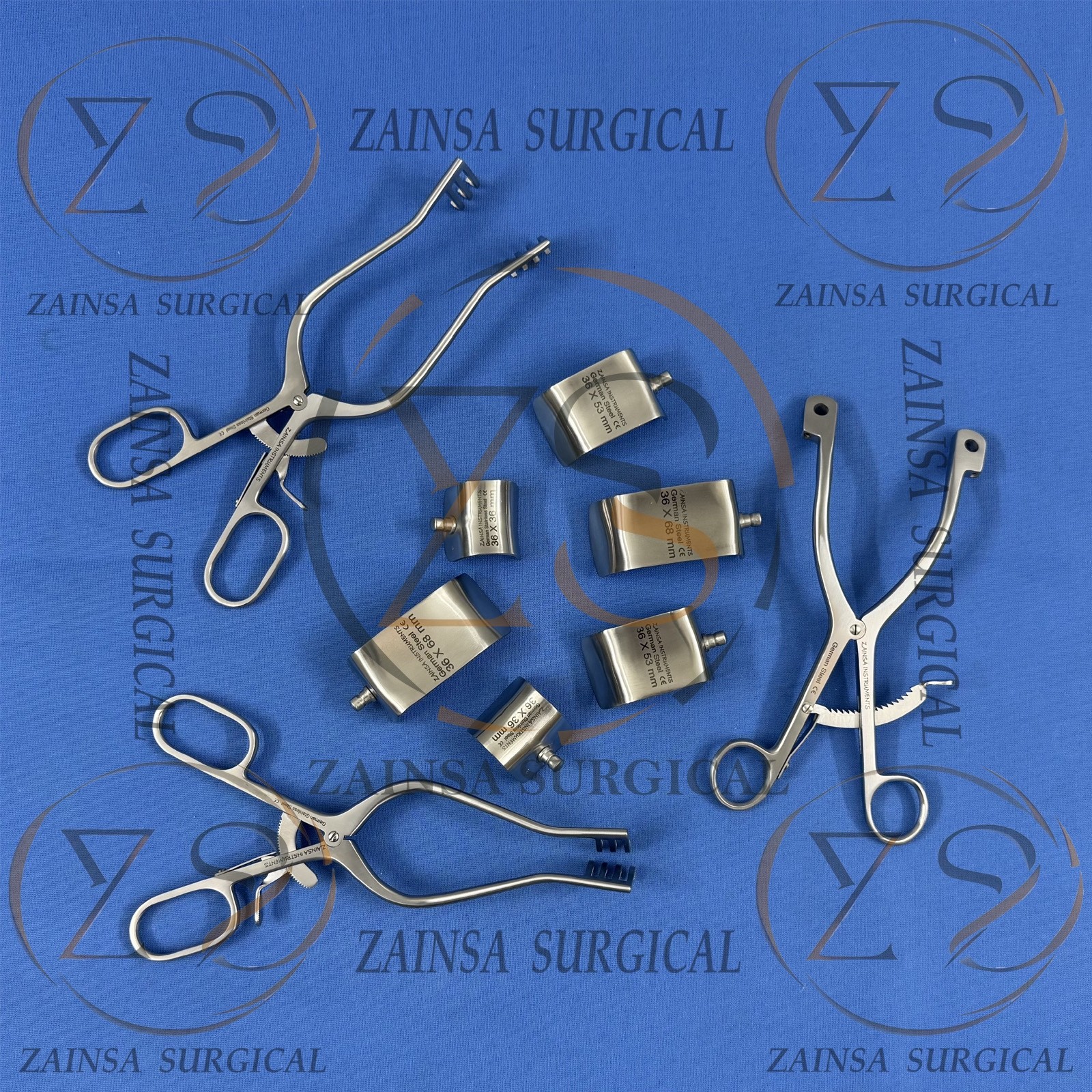 Shoulder, Hip Retractor Surgery Set German Set of 9 PCs Orthopedic Retractor Ins