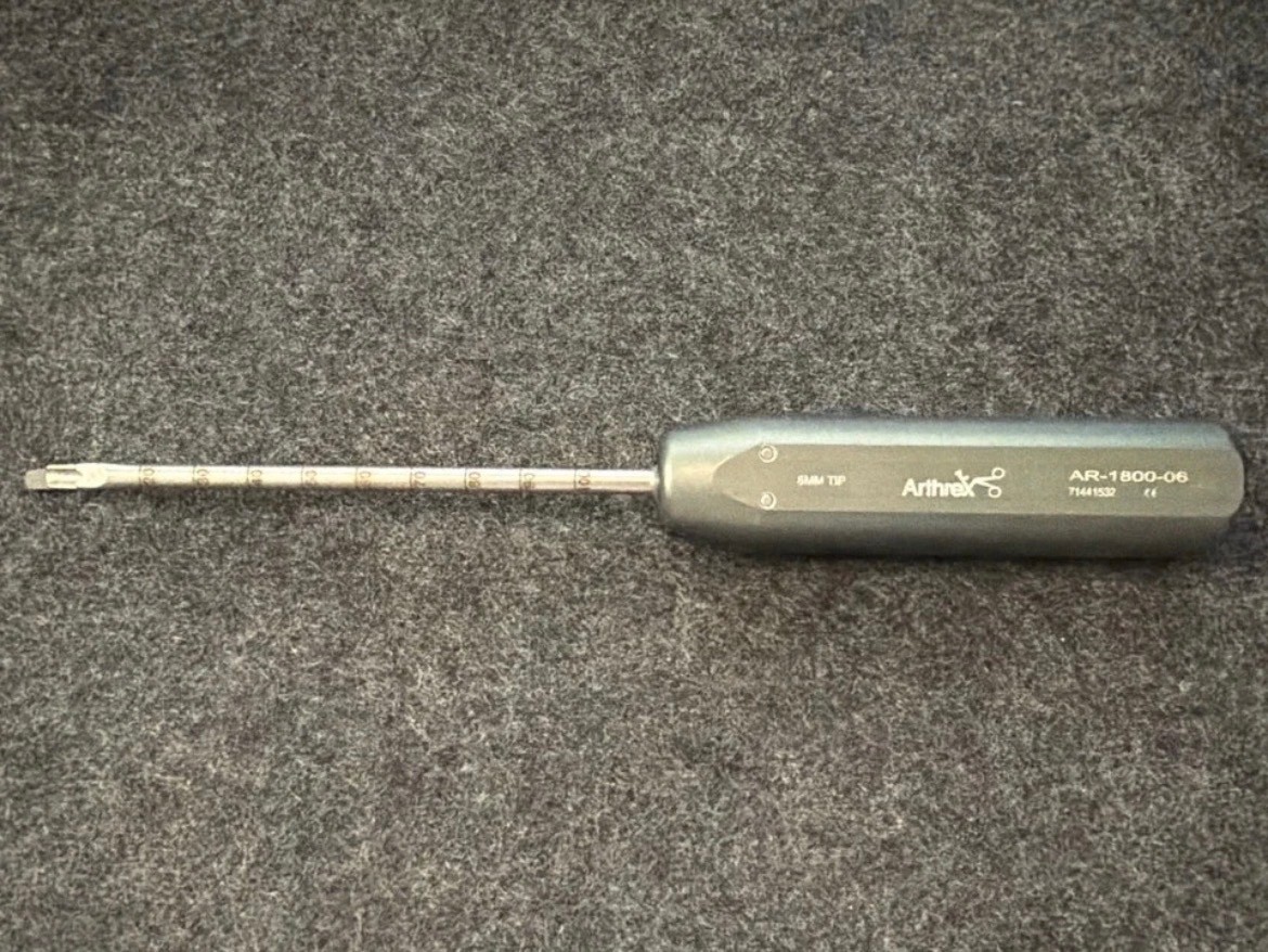 Arthrex AR-1800-06 Orthopedic Screwdriver Instrument Driver 6mm Tip