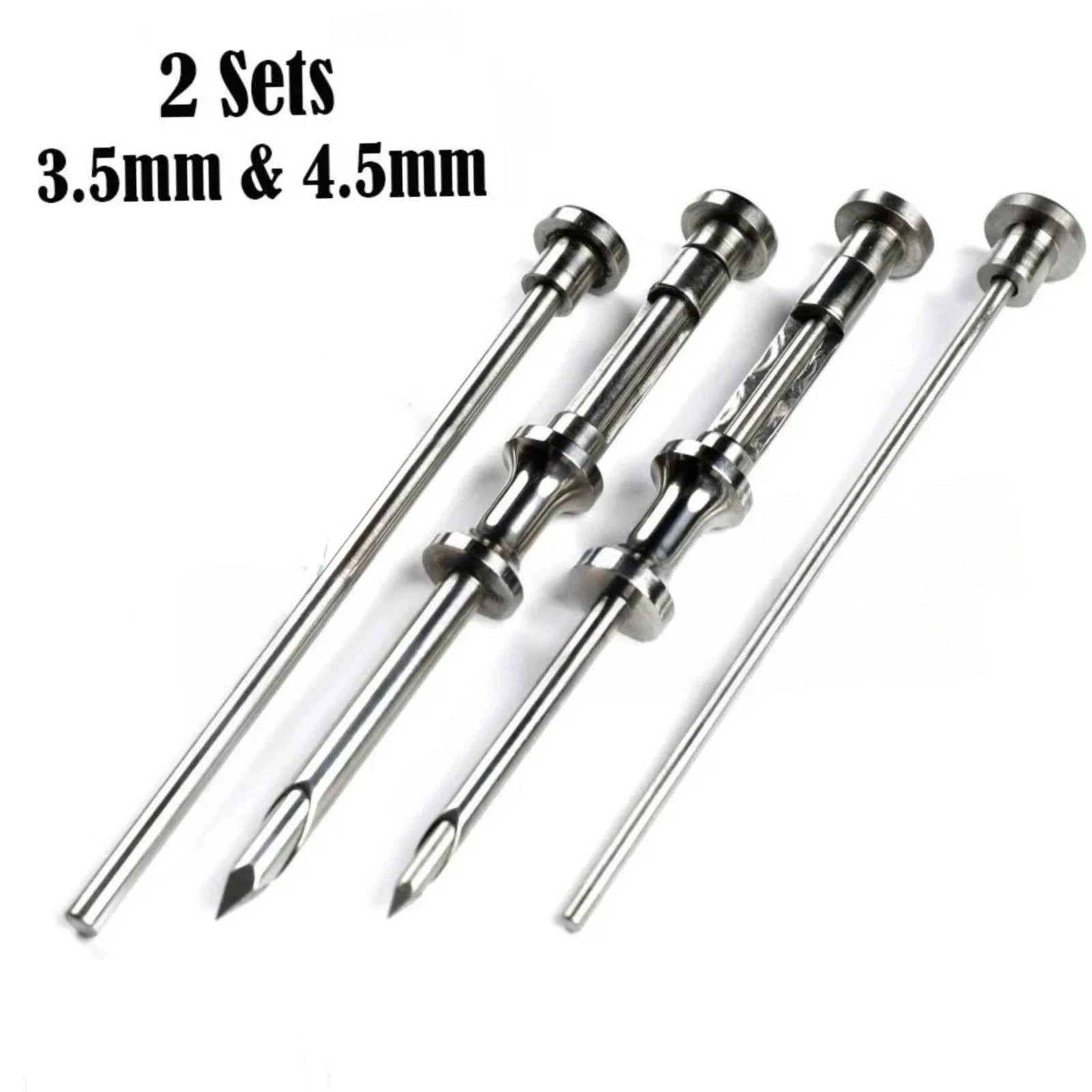 German HRT Trocar 3.5mm and 4.5mm 2Sets Hormone Replacement Pellet Insertion Kit