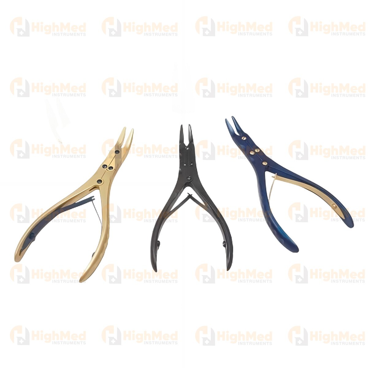 3 Double Action Bone Rongeurs Double joint Bone forcep Orthopedics Instruments