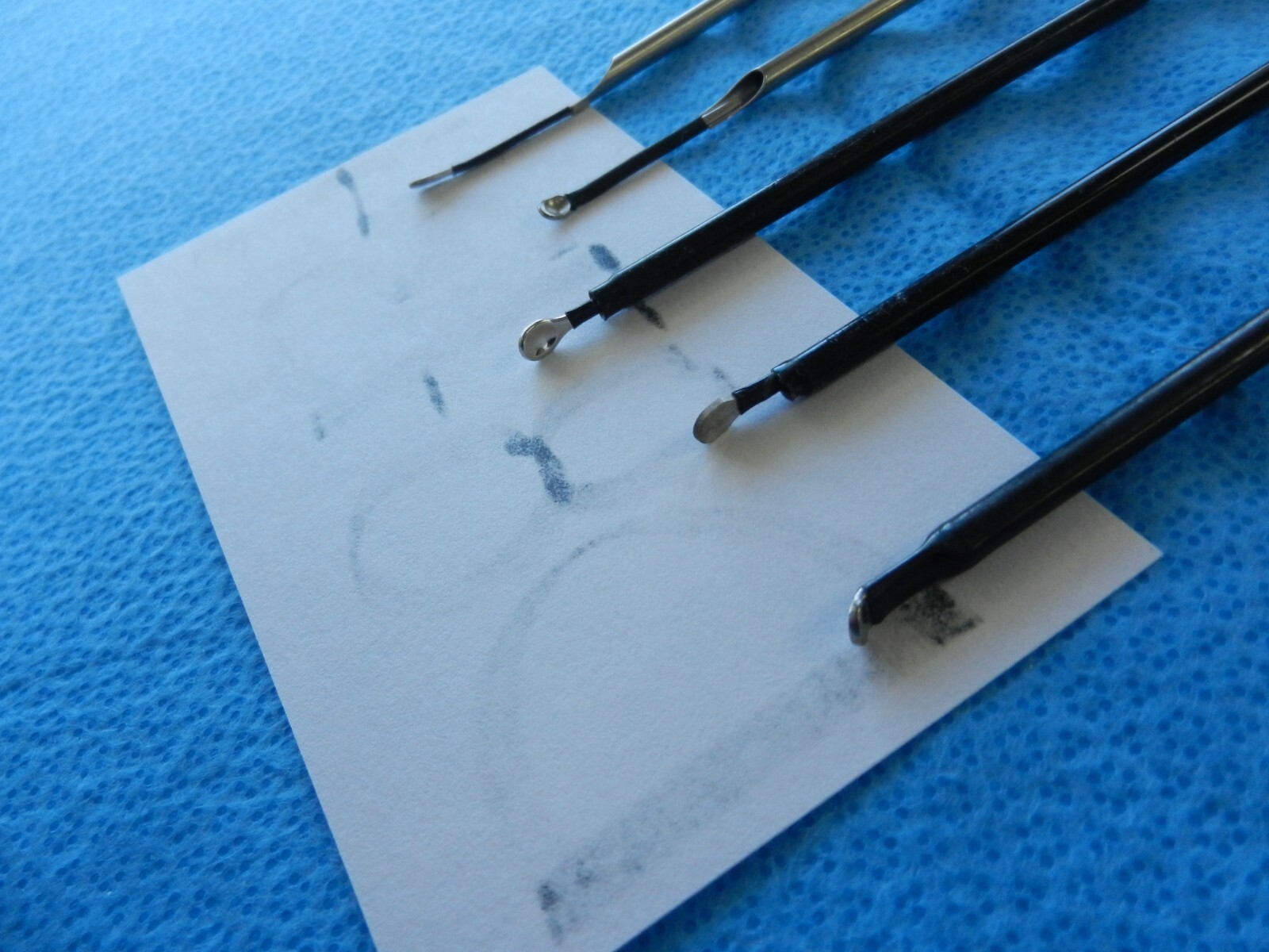 D8734 Elmed Stryker Surgical 5.0mm Laparoscopic Spatulas Lot of 5