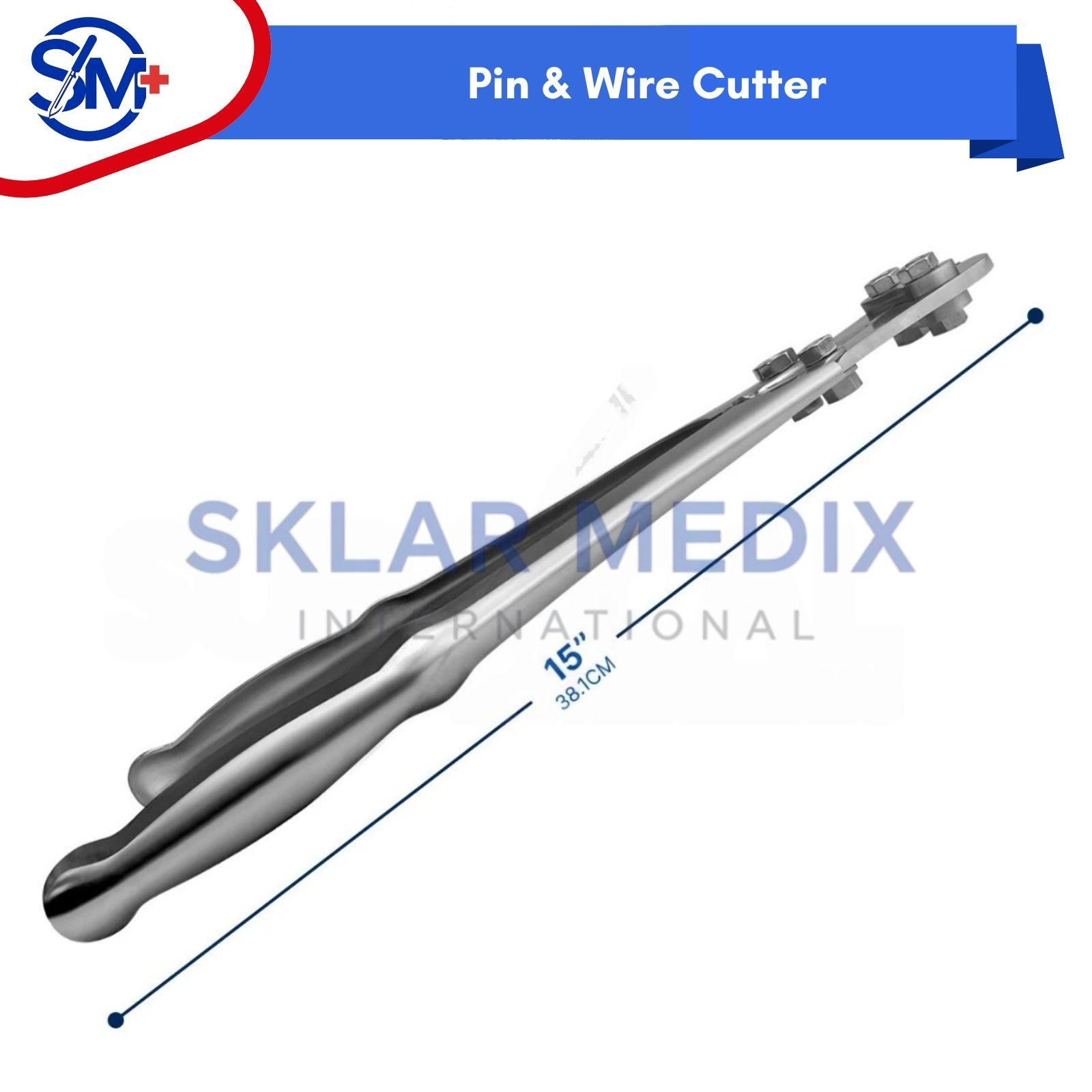 Double Action Pin & Wire Cutter 15″ Orthopedic Surgical Instruments German Grade