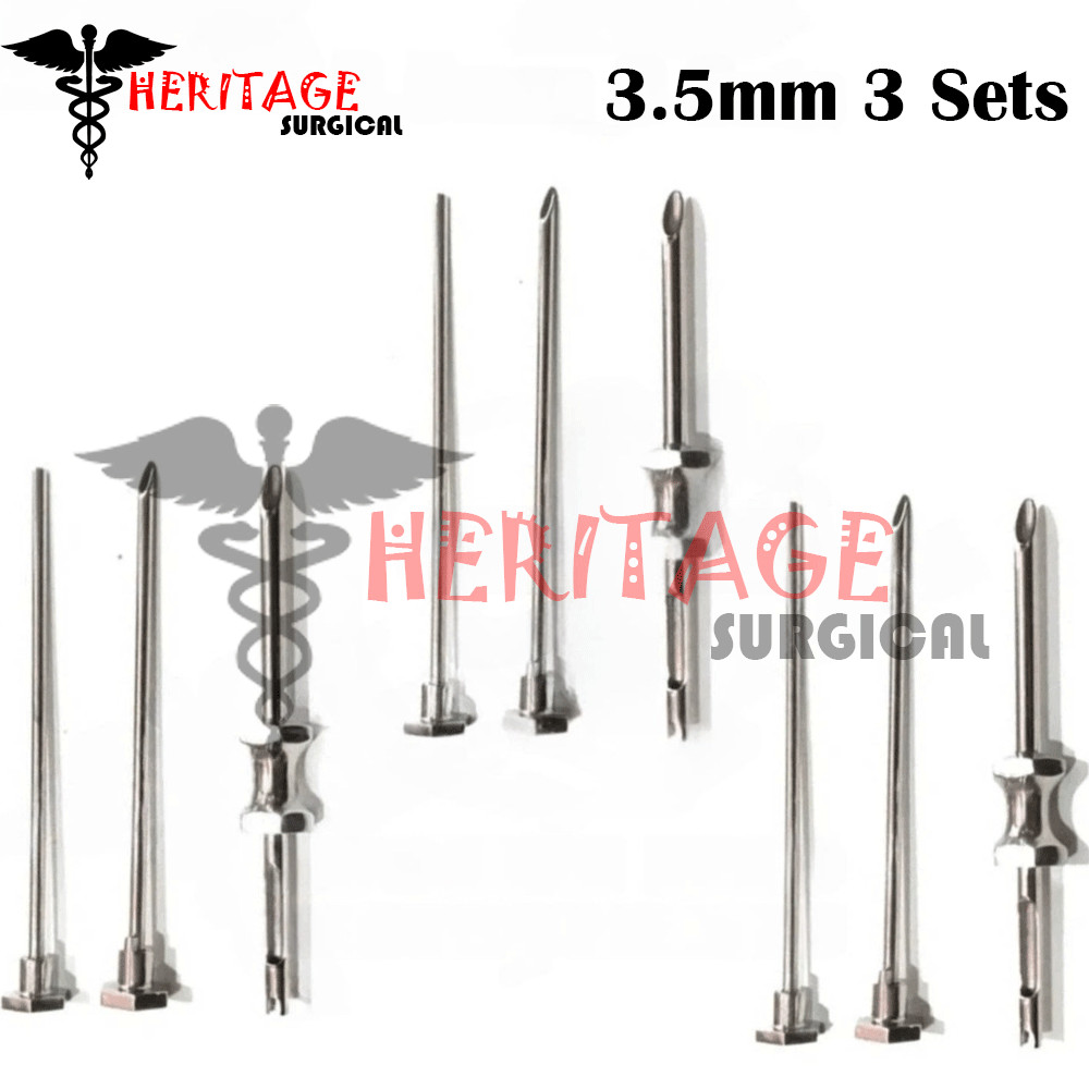 3 Sets HRT Trocar 3.5MM Hormone Replacement Pellet Insertion Kit