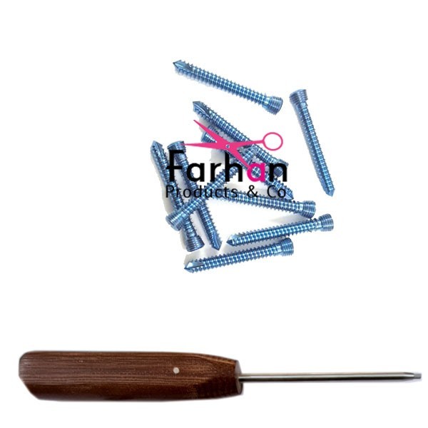2.7mm Titanium Locking Hex Head self-tapping Screws 55 pcs