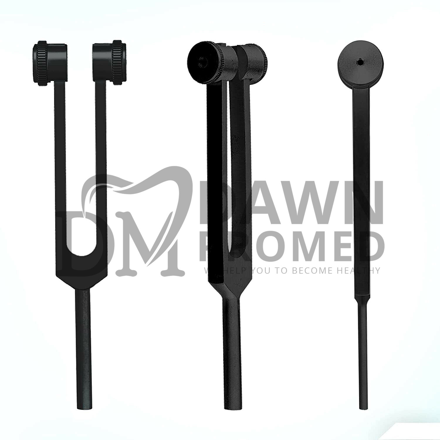 3 Black Tuning Fork Healing Therapy Medical Surgical Diagnostic Inst German Gr