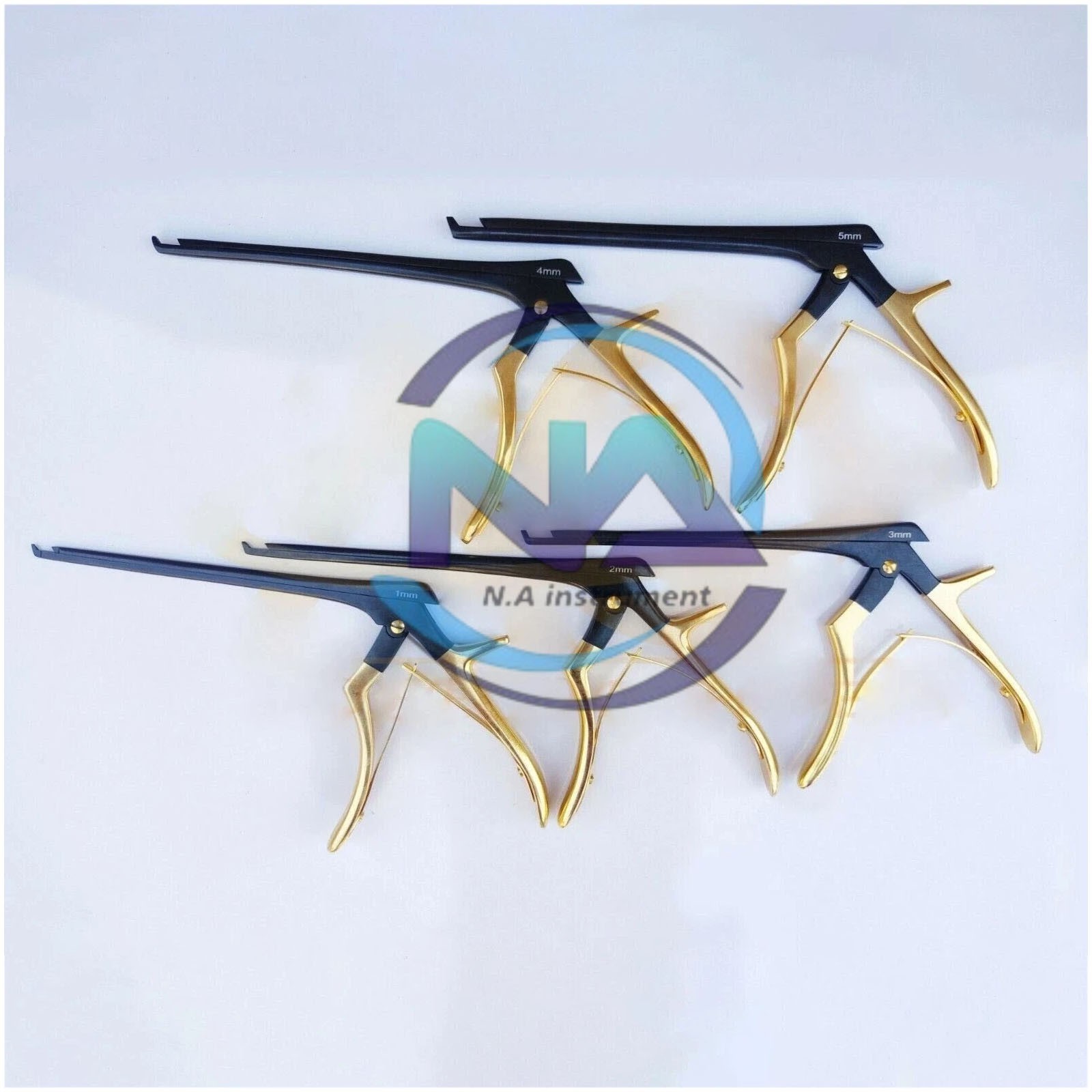Kerrison Rongeurs set of 5 Pieces (1 to 5mm) Cervical Orthopedic