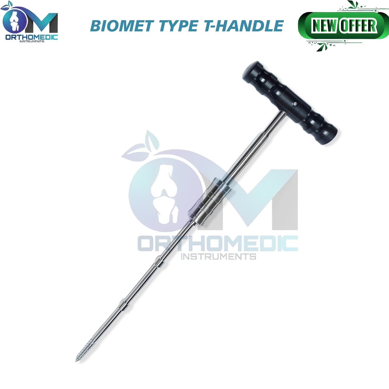 Biomet Type T-Handle Medullary Reamer Surgical Orthopedic Instruments