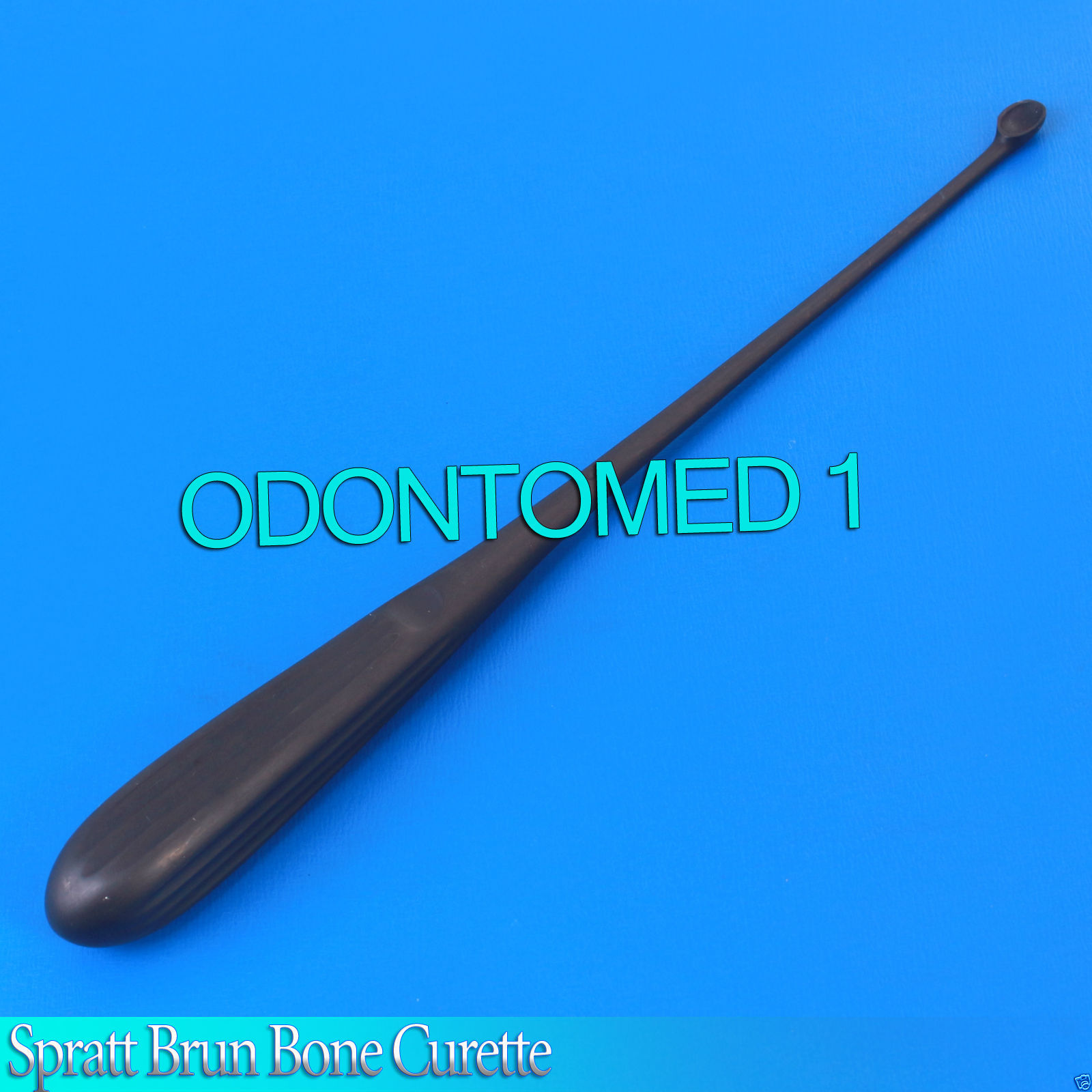 Spratt Brun Bone Curette Size 5 Black Coated Surgical Instrument