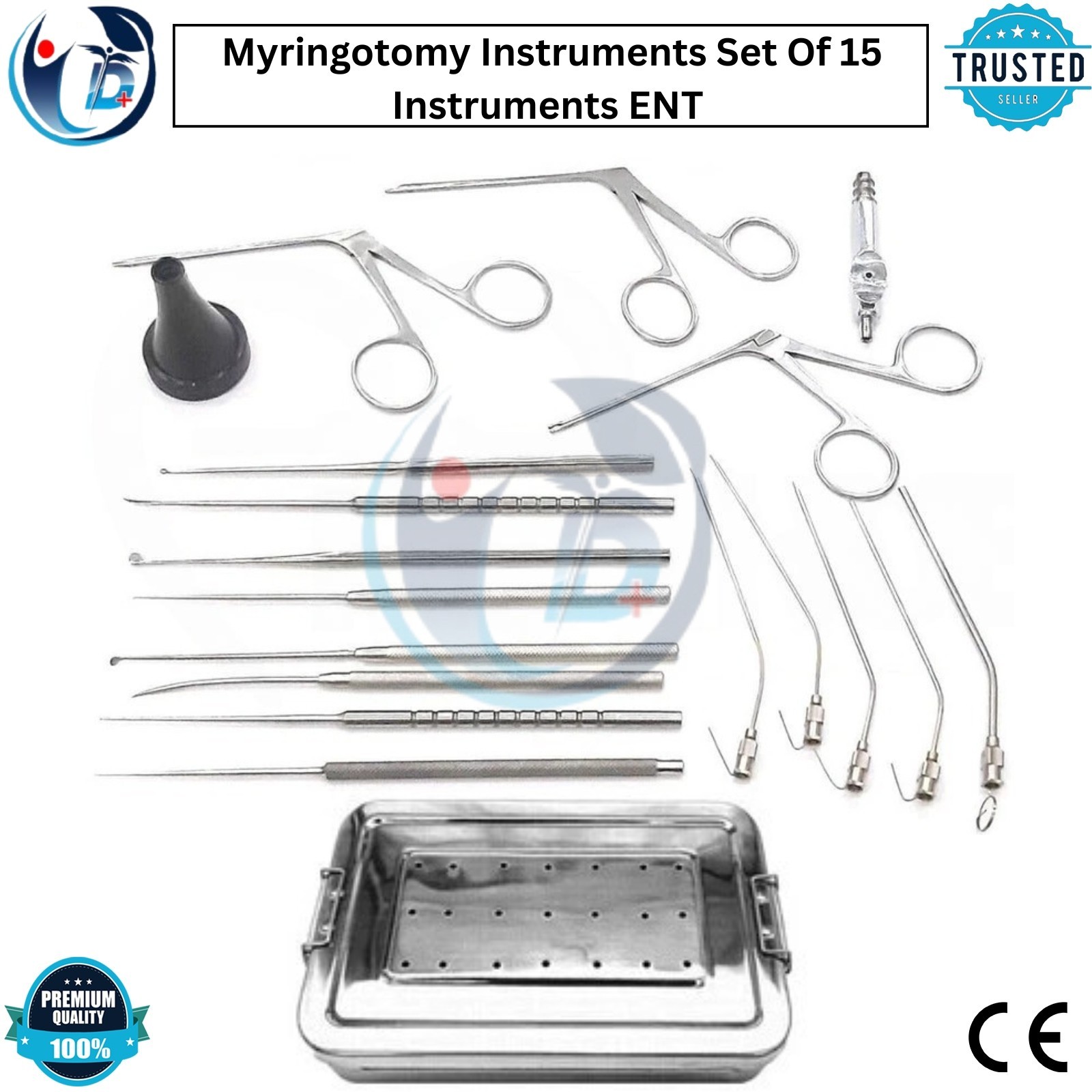 Myringotomy Instruments Set Of 15 Instruments For ENT Myringoplasty Surgical