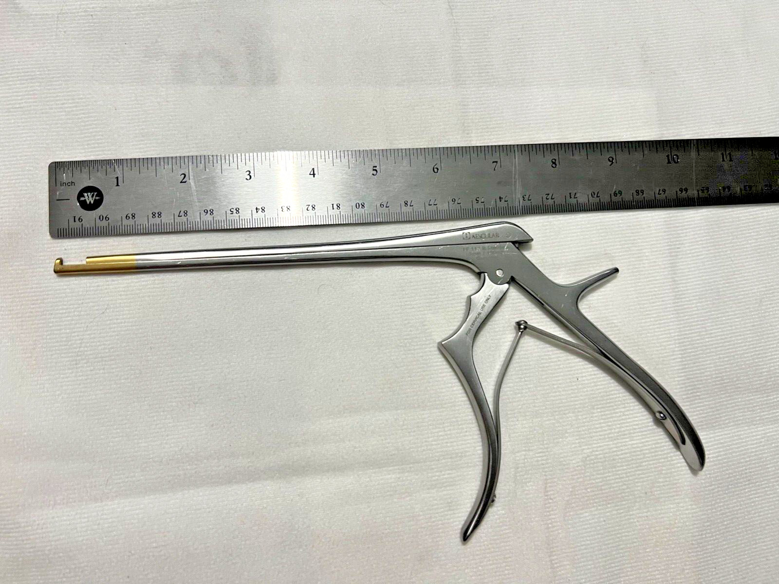 Aesculap FF117R Kerrison Punch 3mm X 90° Upbite 7″ Length Neurology Spine
