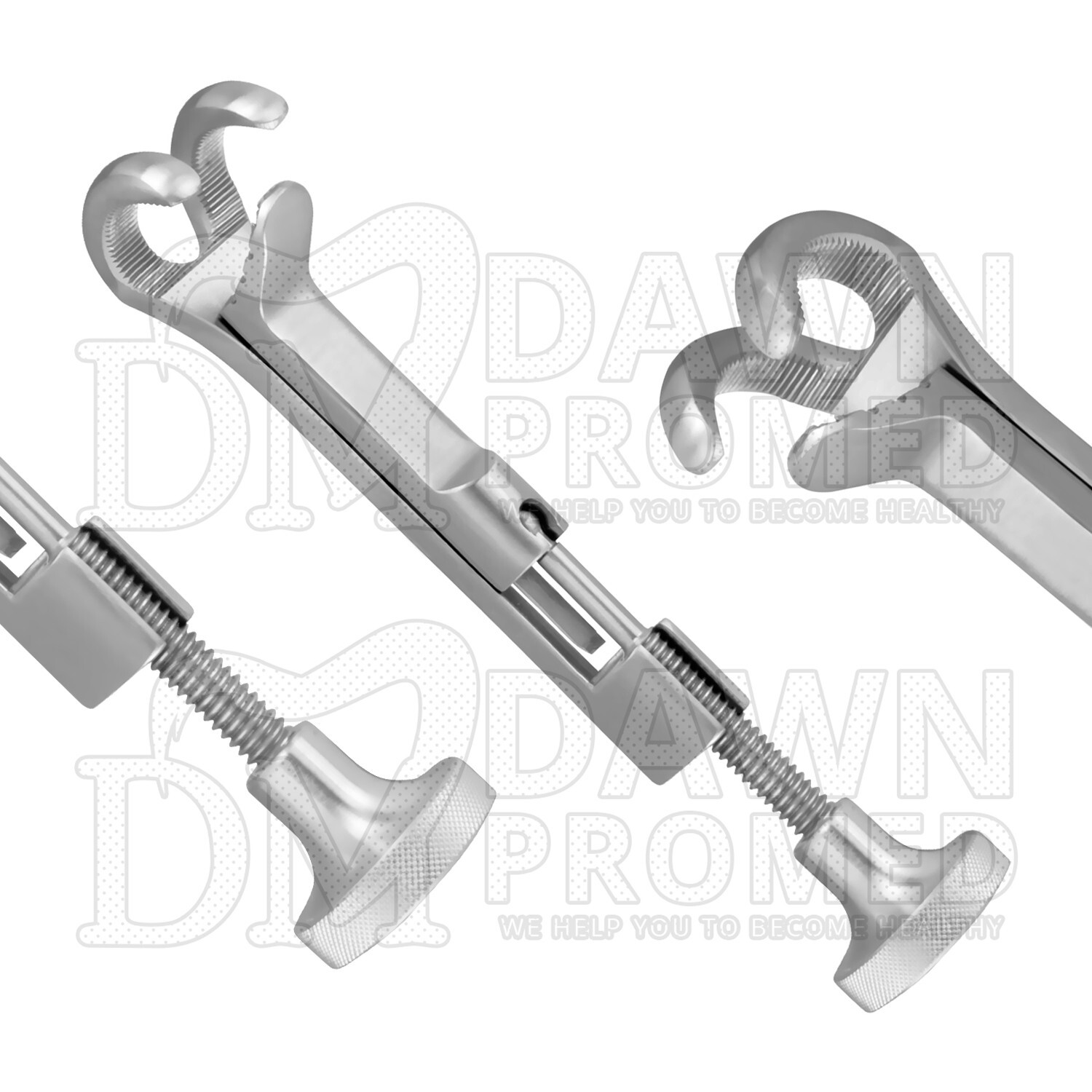 Lowman Bone Holding Clamp 5″ 1×2 Prong 3/4″ Orthopedic Instruments German Grade