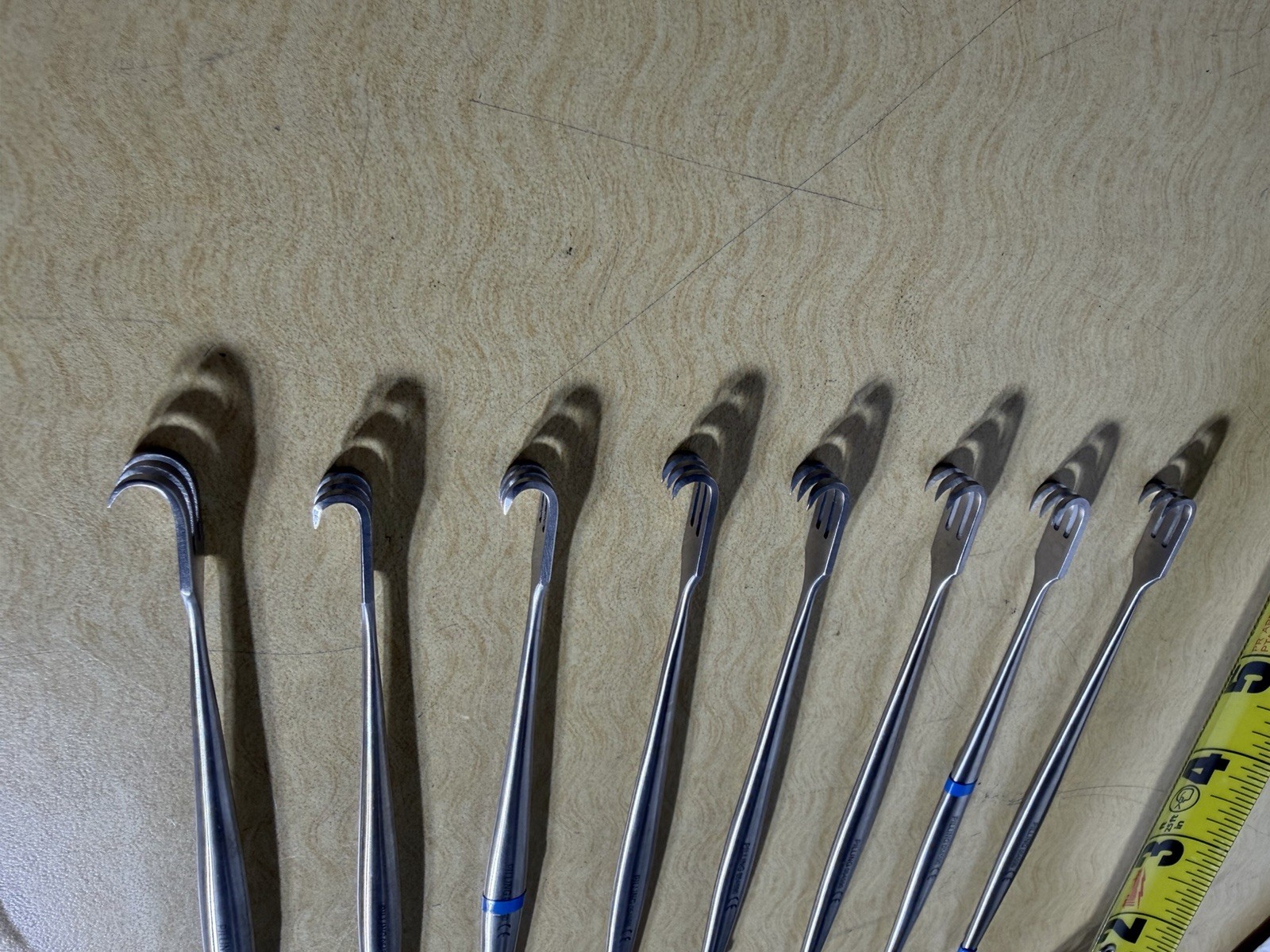 8 Pcs. Pilling 054590 625 Stainless Germany Retractor Tracheal 3 Sharp Prong