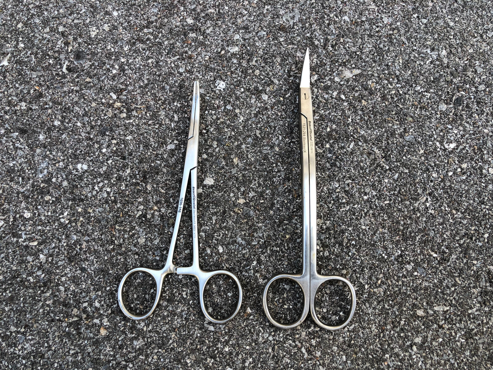 BENCO DENTAL SURGICAL SCISSORS STAINLESS 1531-264 &1696-168