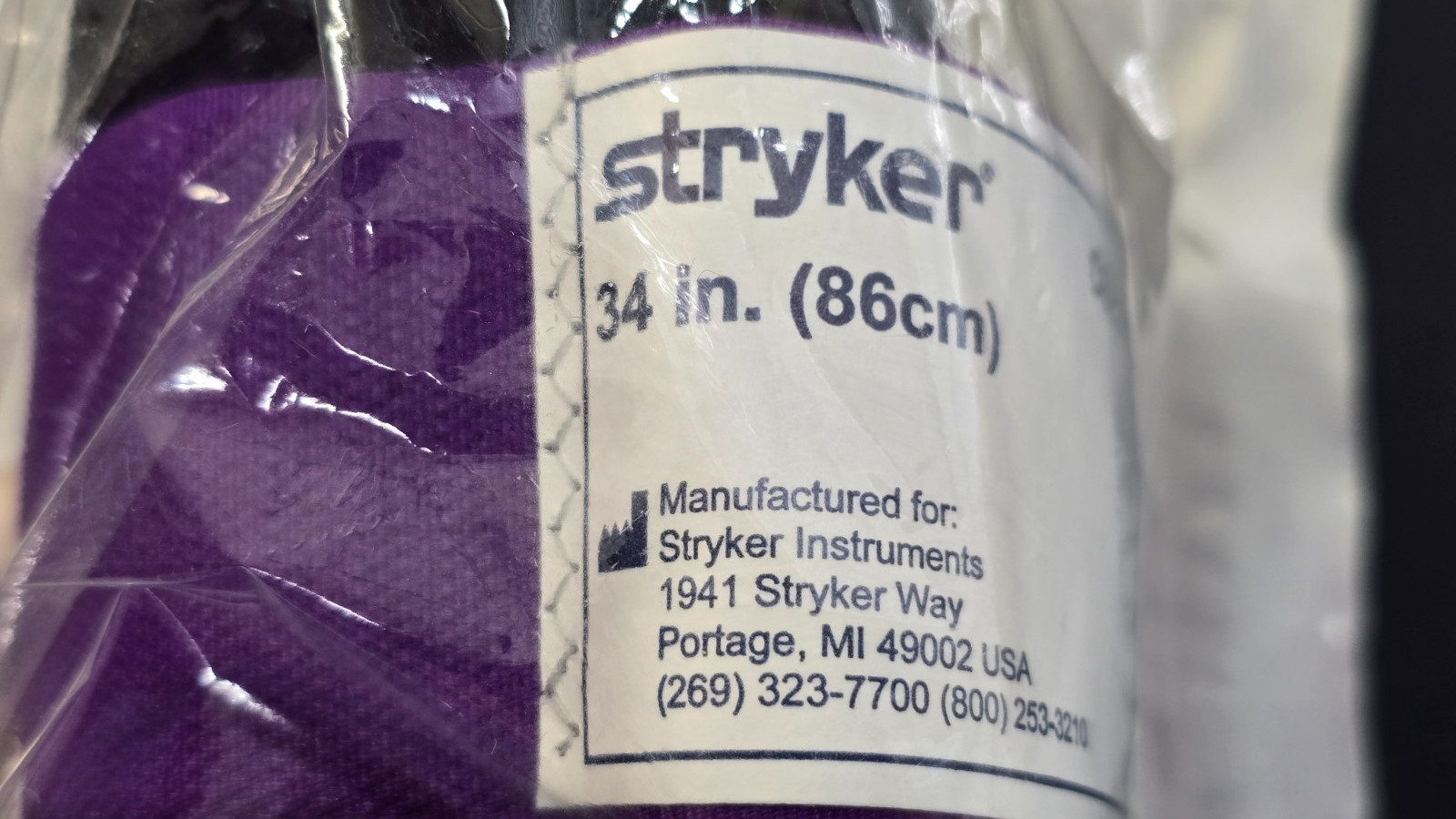Stryker 5921-034-235 Tourniquet Cuff Dual Port 34″x 4″ Quick Connector