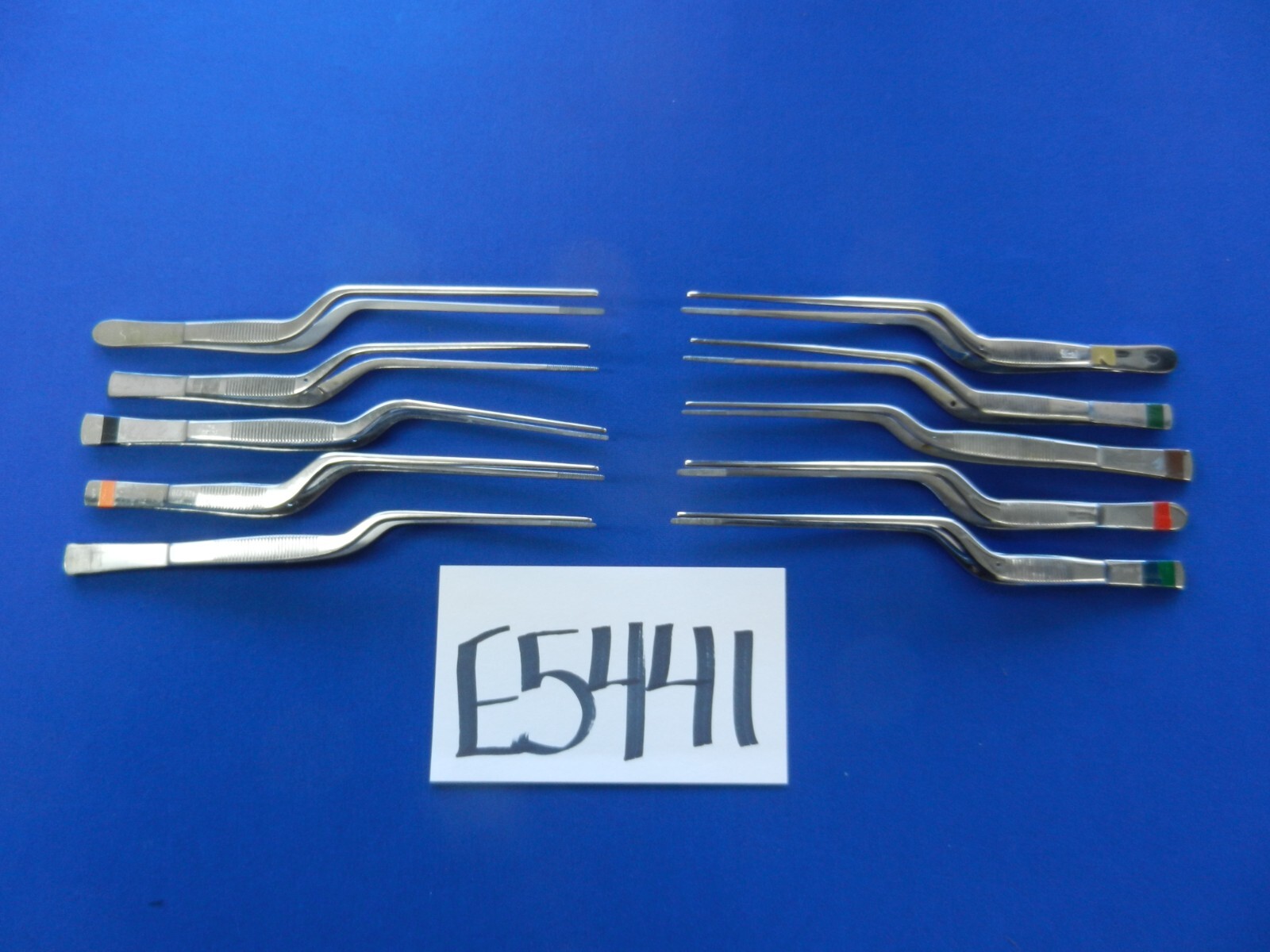 E5441 Symmetry Pilling Weck Lot of 10 Bayonet Forceps 19-19.5cm Length
